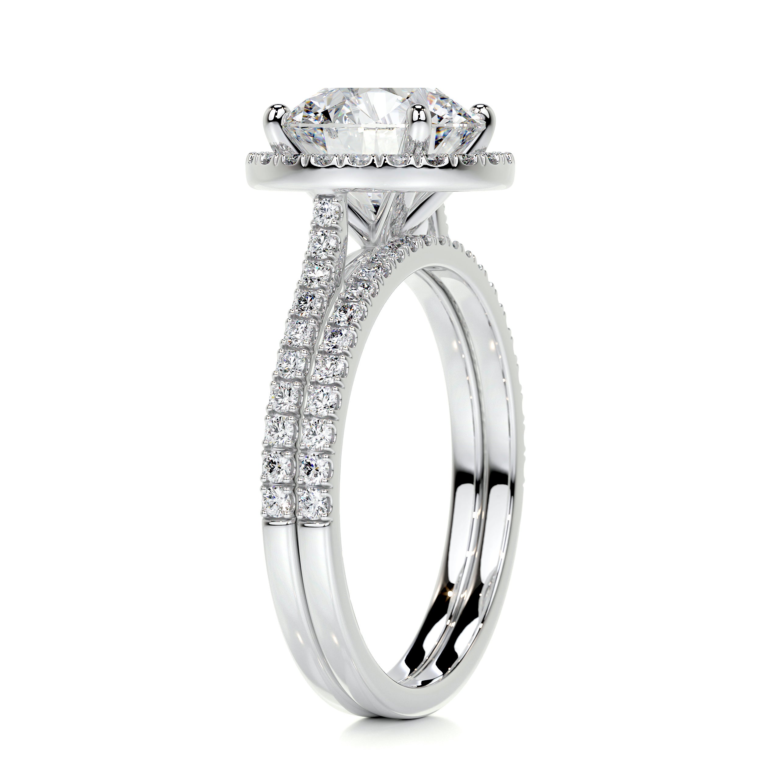 Layla Diamond Bridal Set -18K White Gold