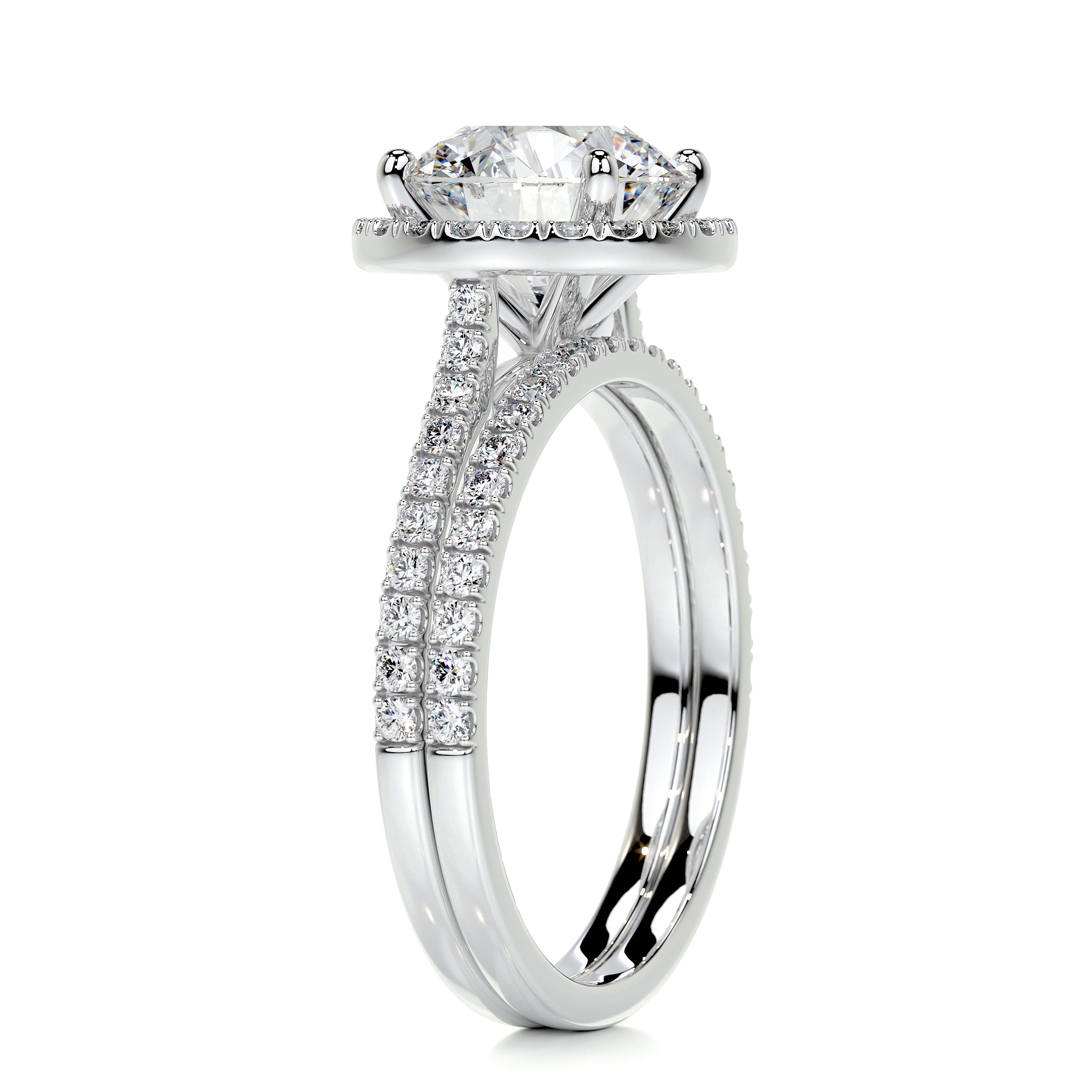 Layla Diamond Bridal Set -14K White Gold