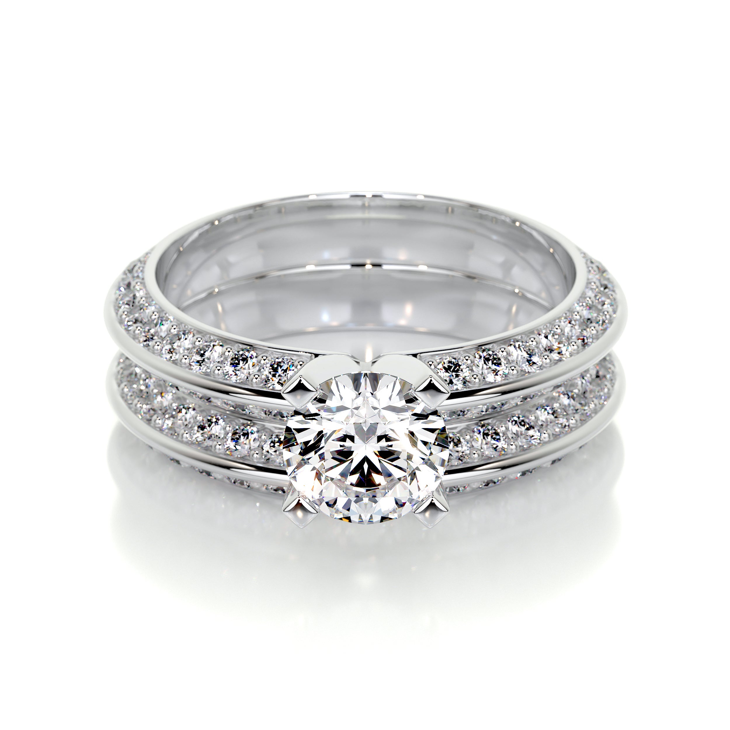 Eliana Lab Grown Diamond Bridal Set -18K White Gold