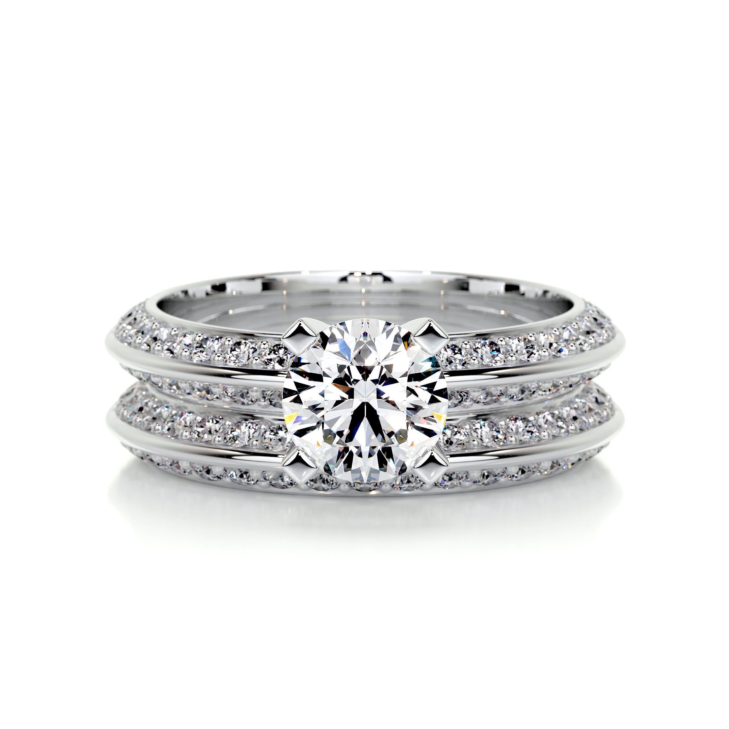 Eliana Diamond Bridal Set -14K White Gold