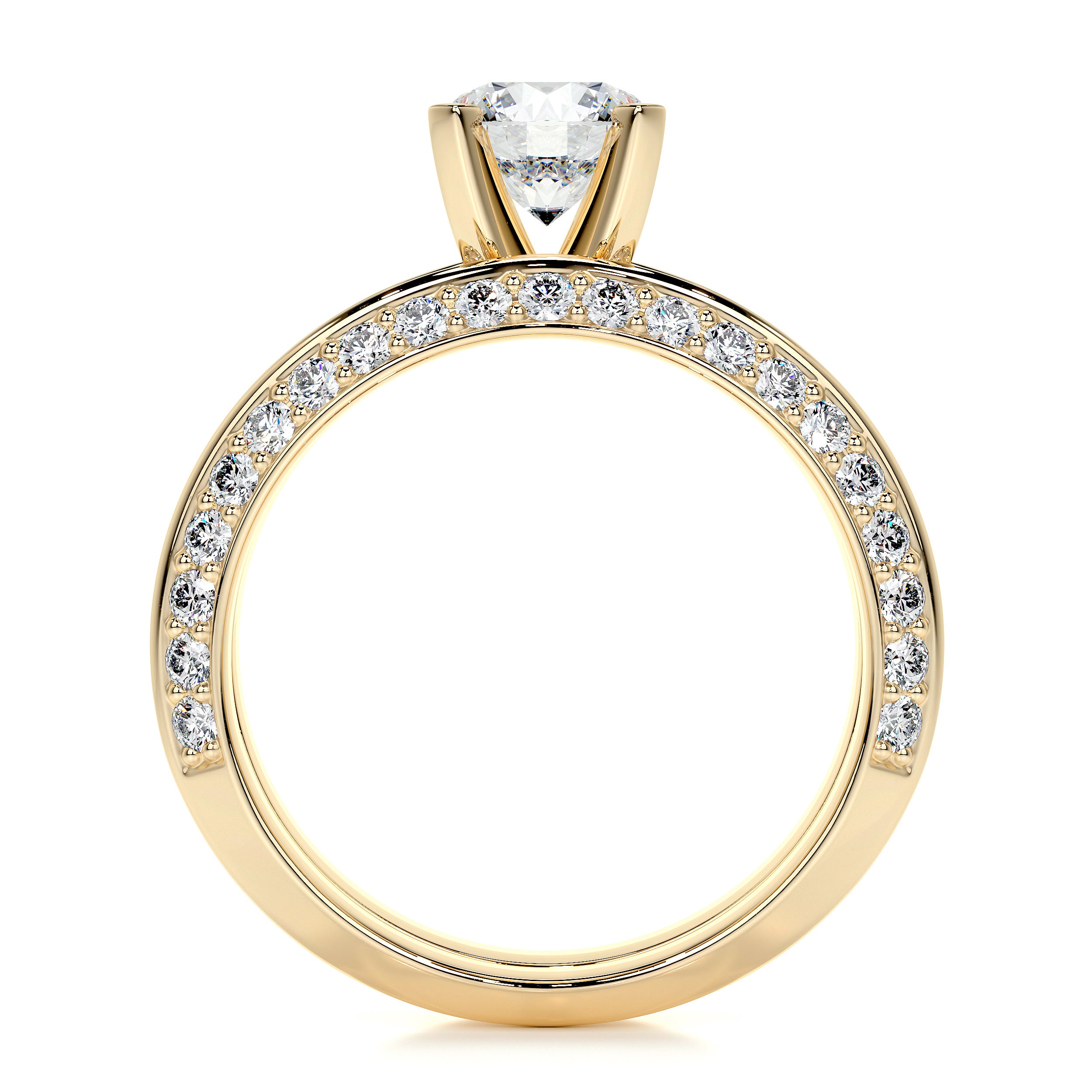 Eliana Lab Grown Diamond Bridal Set -18K Yellow Gold