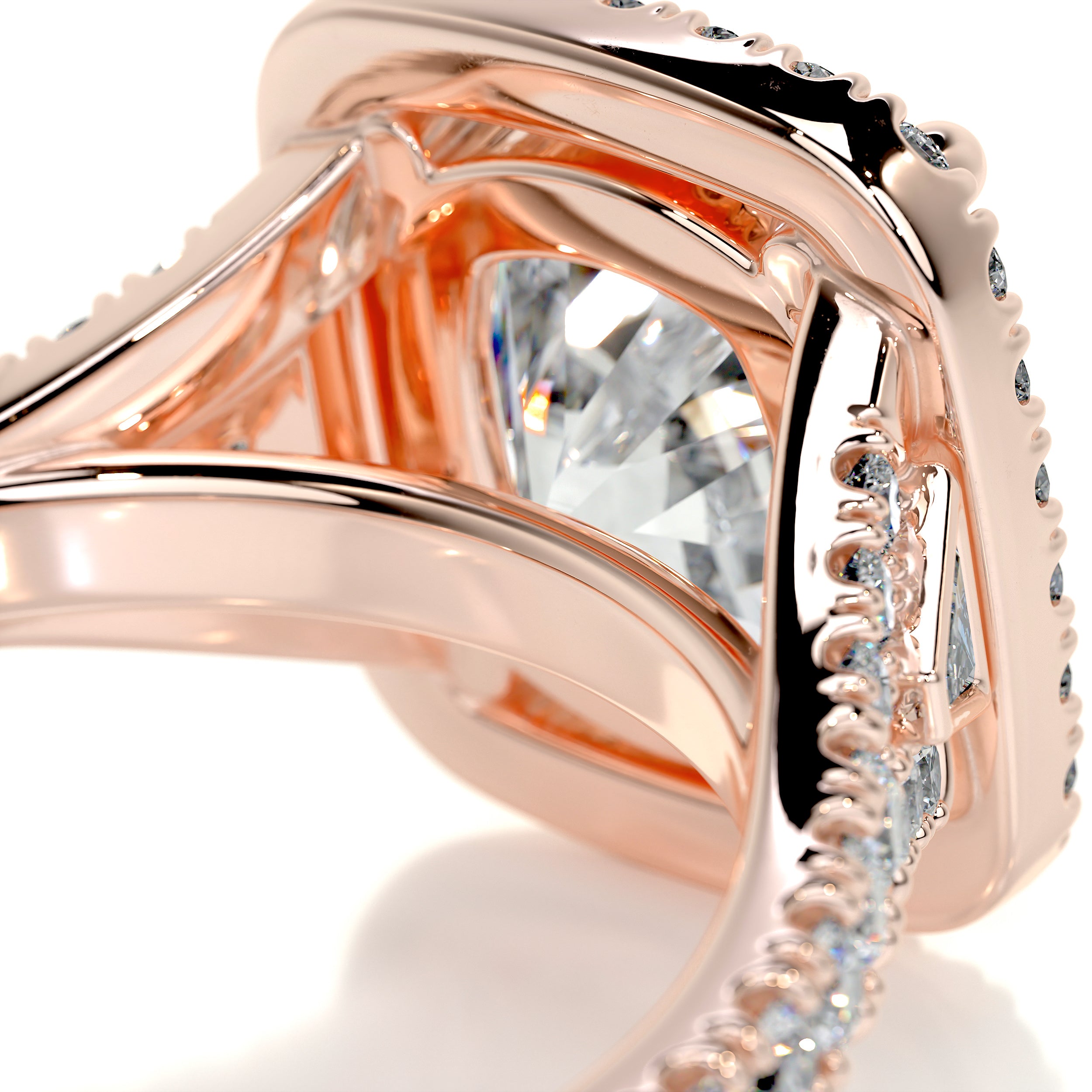 Lissete Diamond Engagement Ring -14K Rose Gold