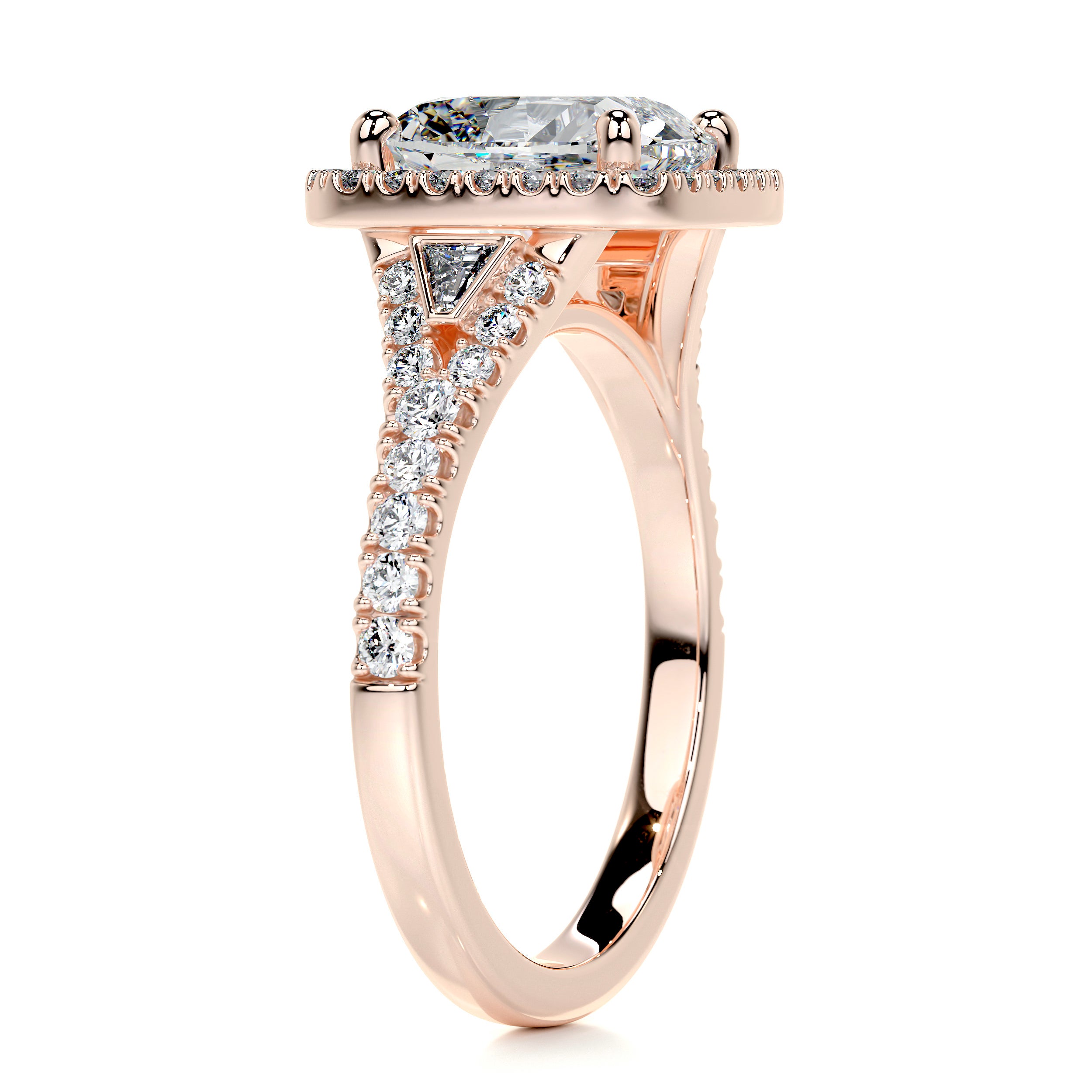 Lissete Diamond Engagement Ring -14K Rose Gold