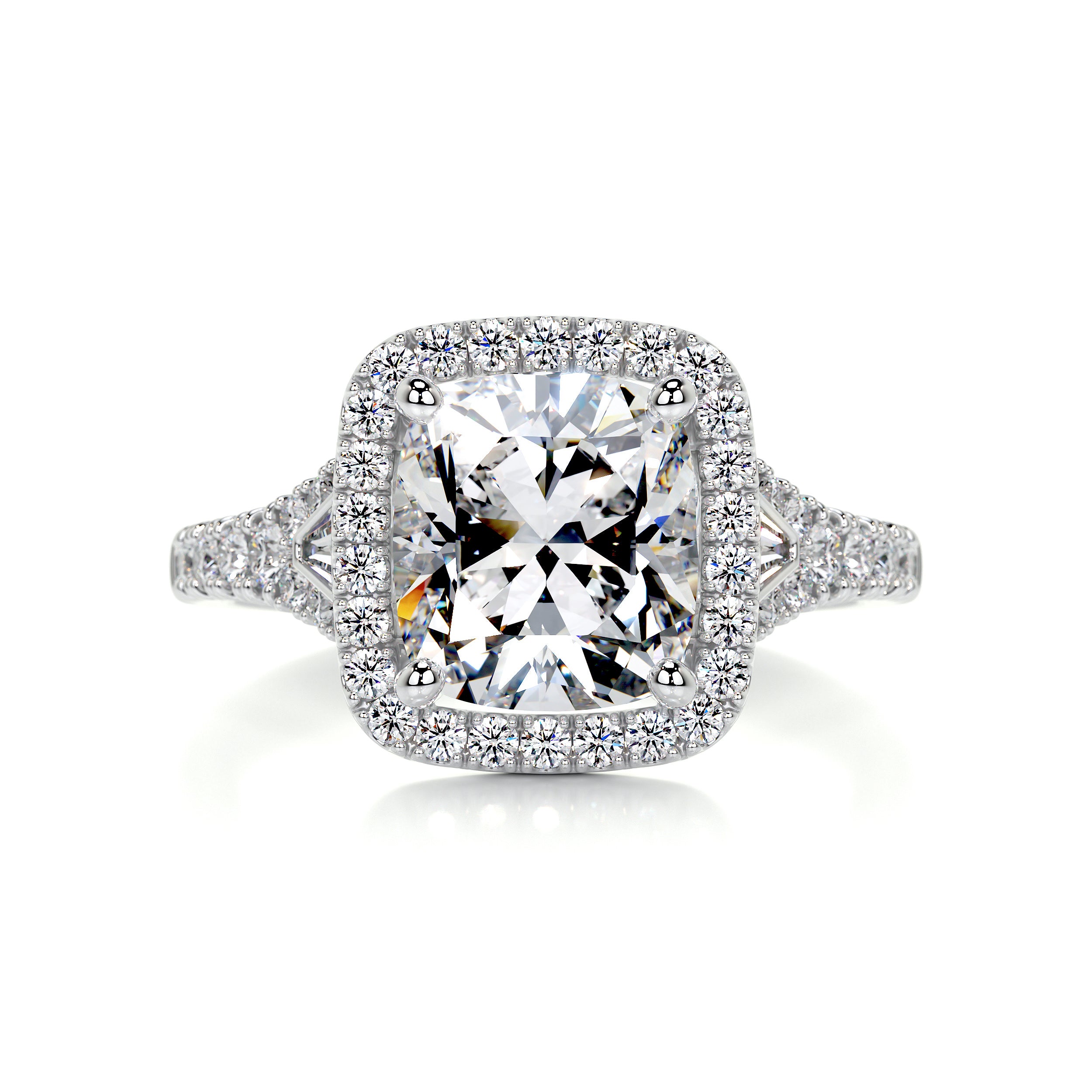 Lissete Diamond Engagement Ring -14K White Gold