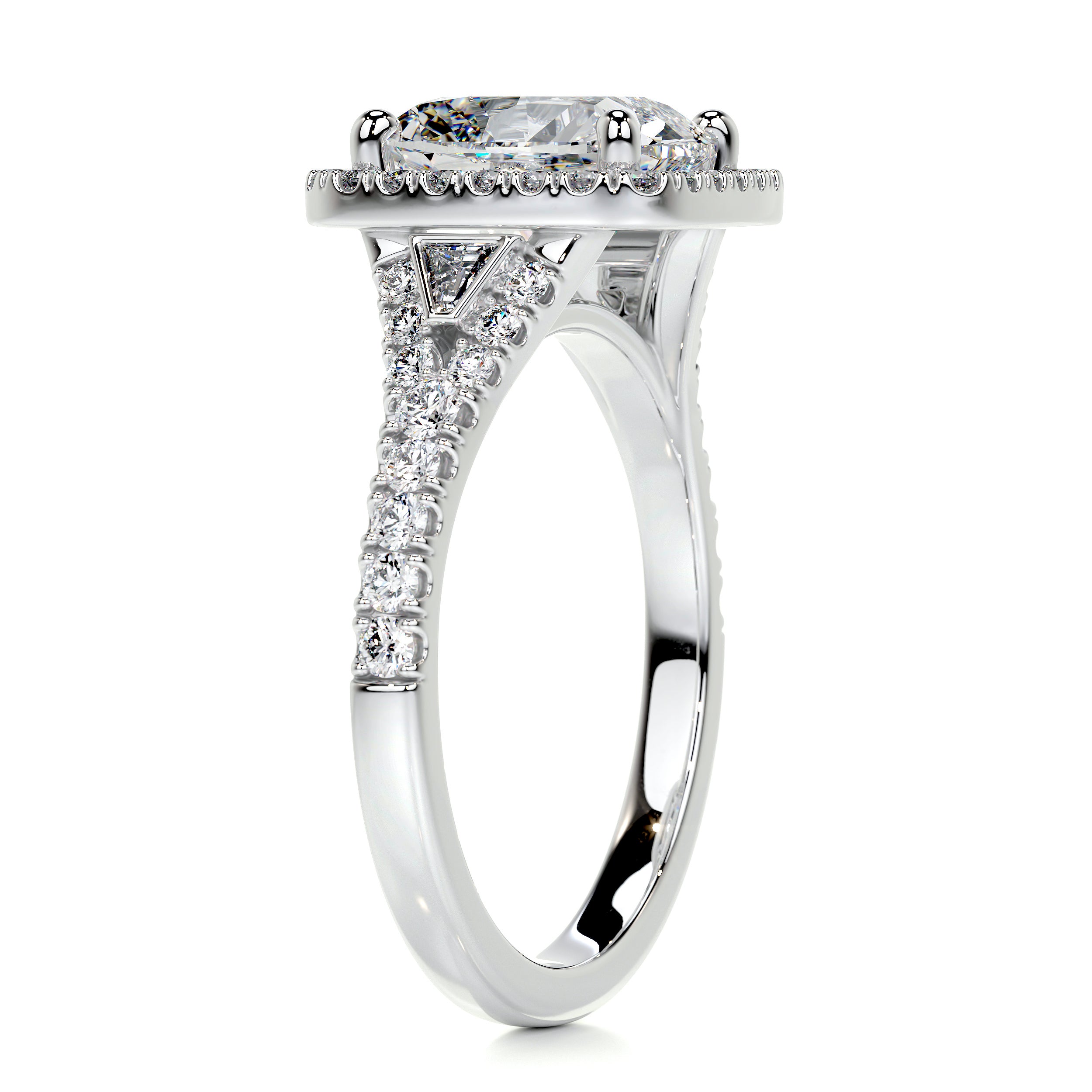 Lissete Diamond Engagement Ring -14K White Gold