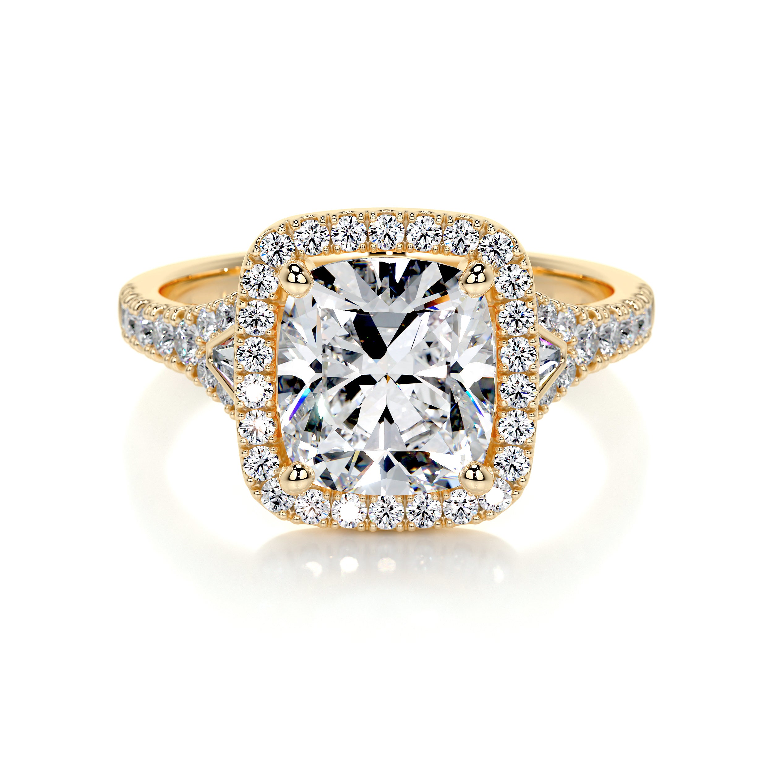 Lissete Lab Grown Diamond Ring -18K Yellow Gold