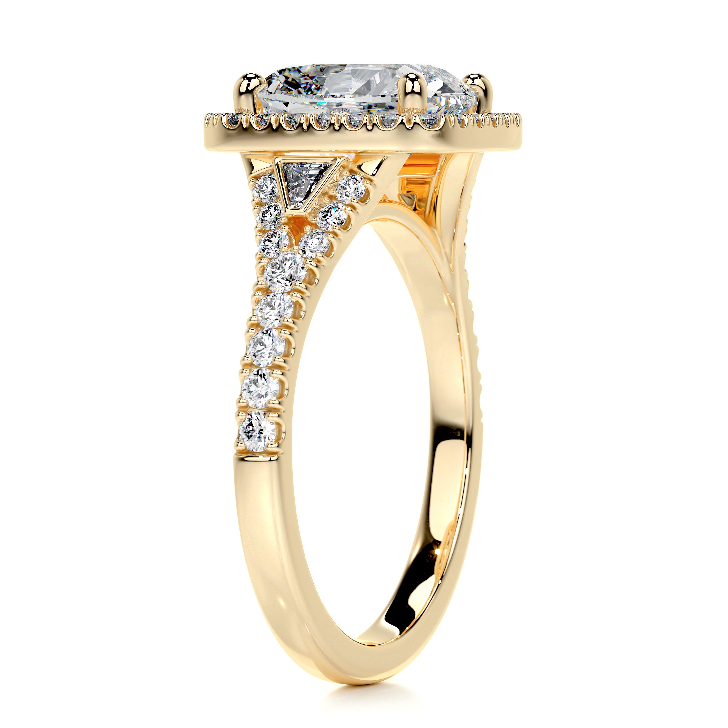 Lissete Diamond Engagement Ring -18K Yellow Gold