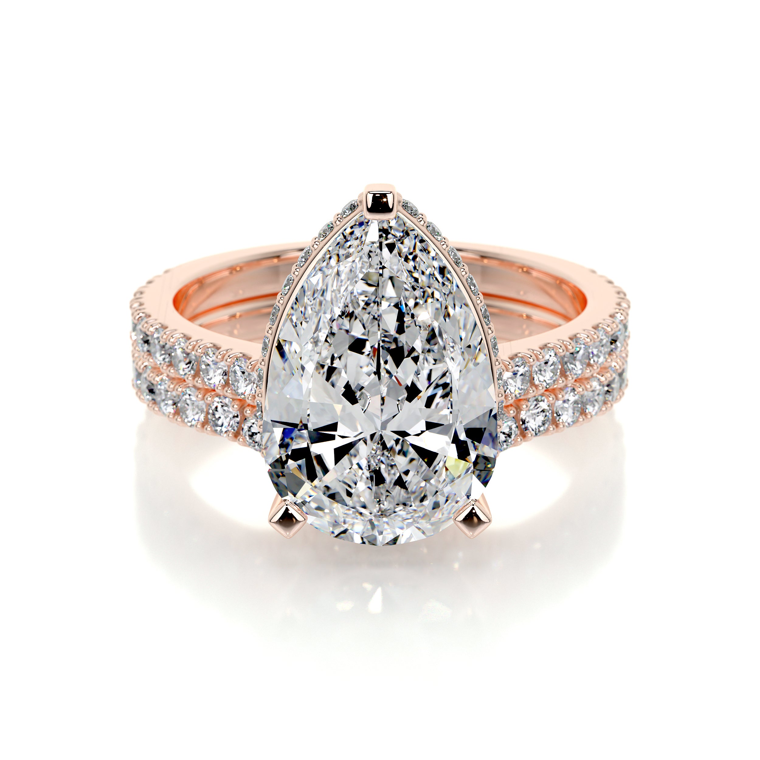 Mia Lab Grown Diamond Bridal Set -14K Rose Gold