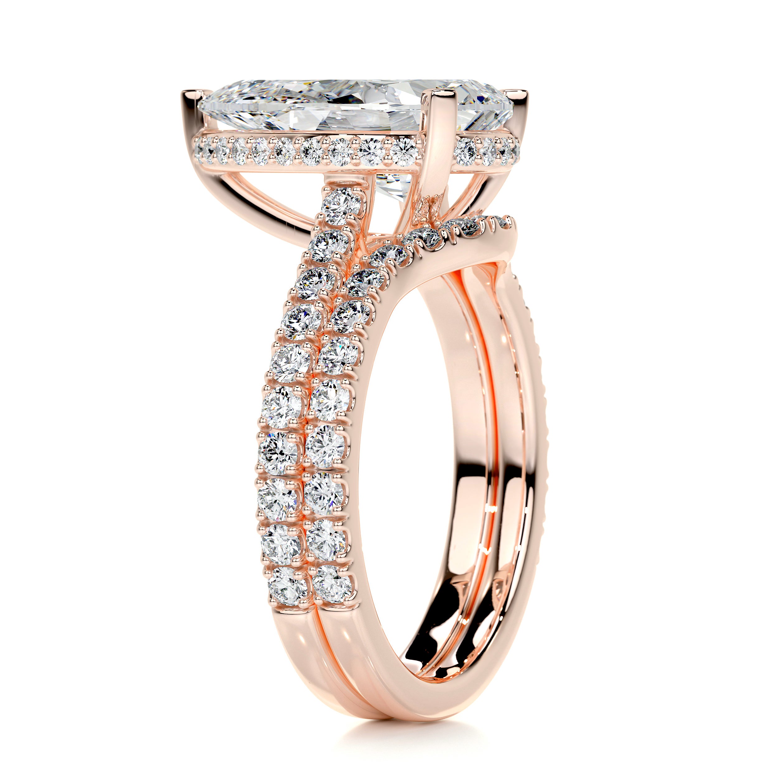 Mia Diamond Bridal Set -14K Rose Gold