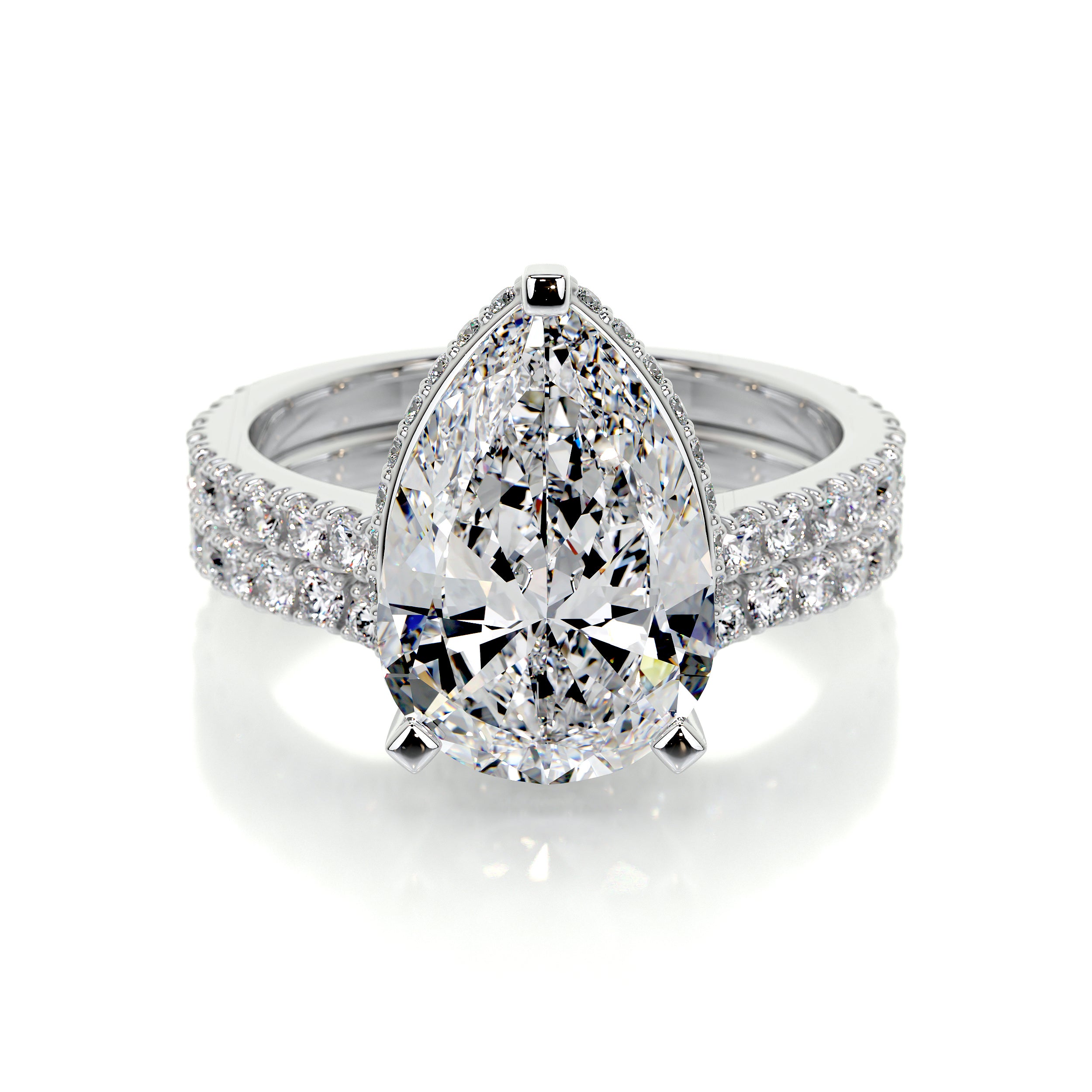 Mia Lab Grown Diamond Bridal Set -14K White Gold