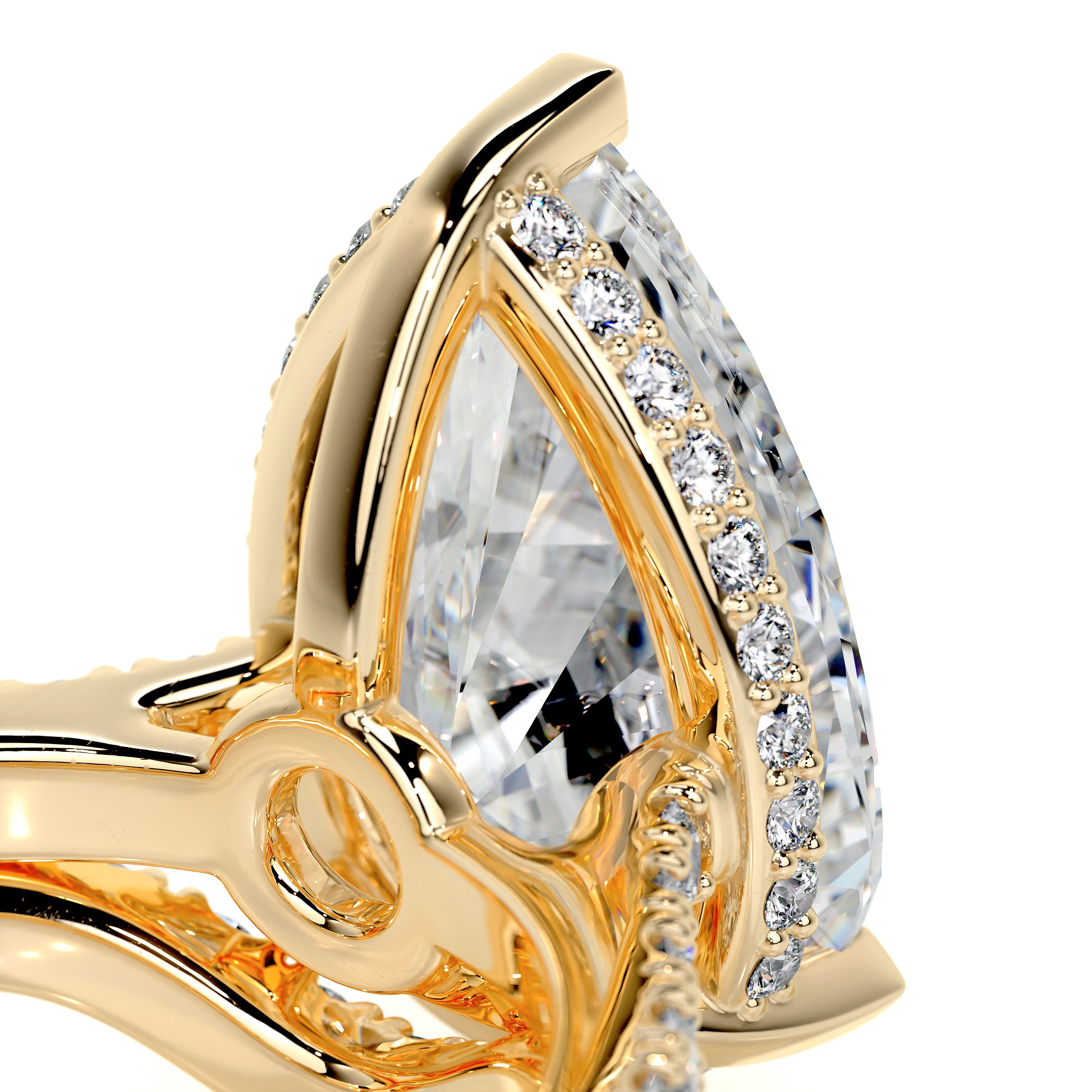 Mia Diamond Bridal Set -18K Yellow Gold