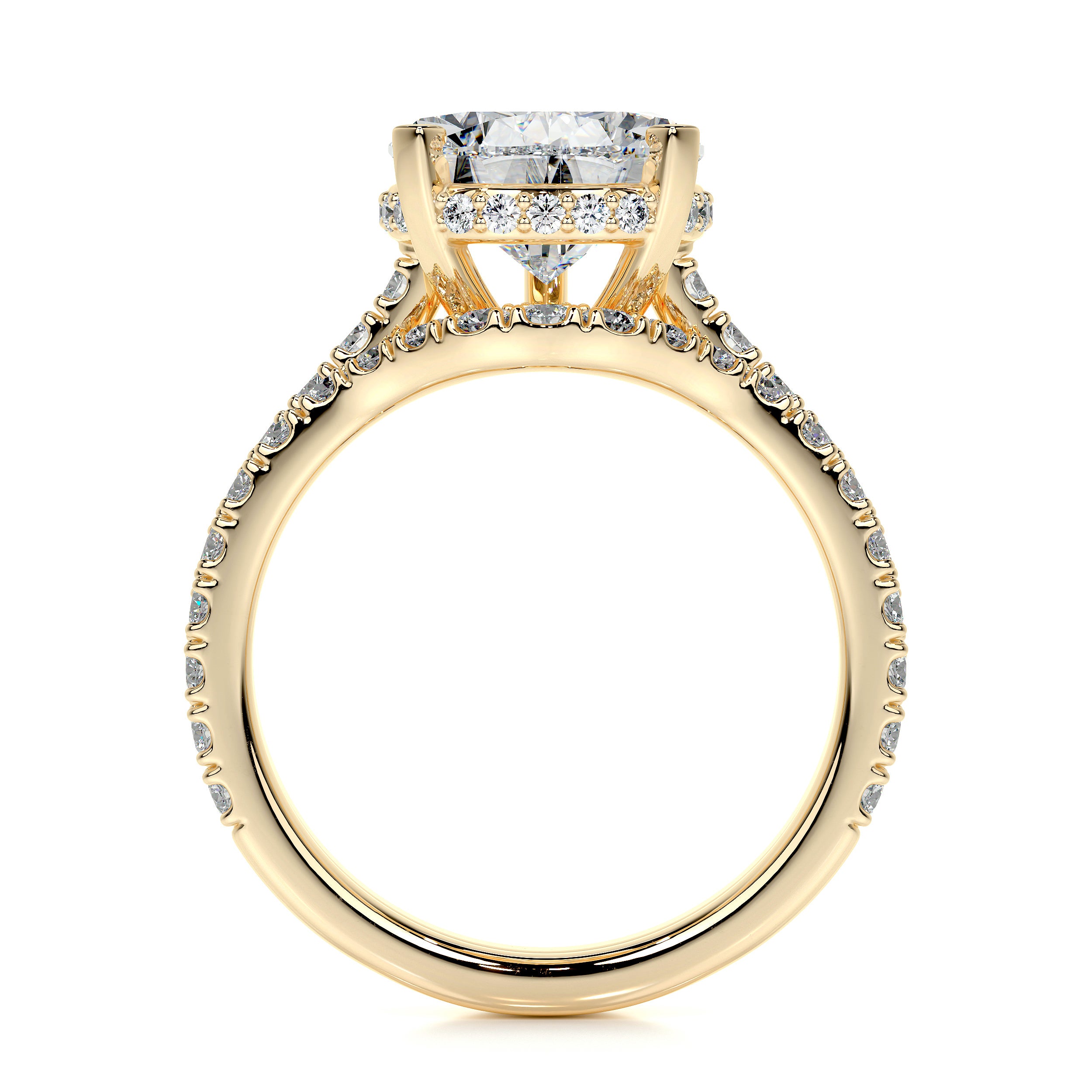 Mia Lab Grown Diamond Bridal Set -18K Yellow Gold
