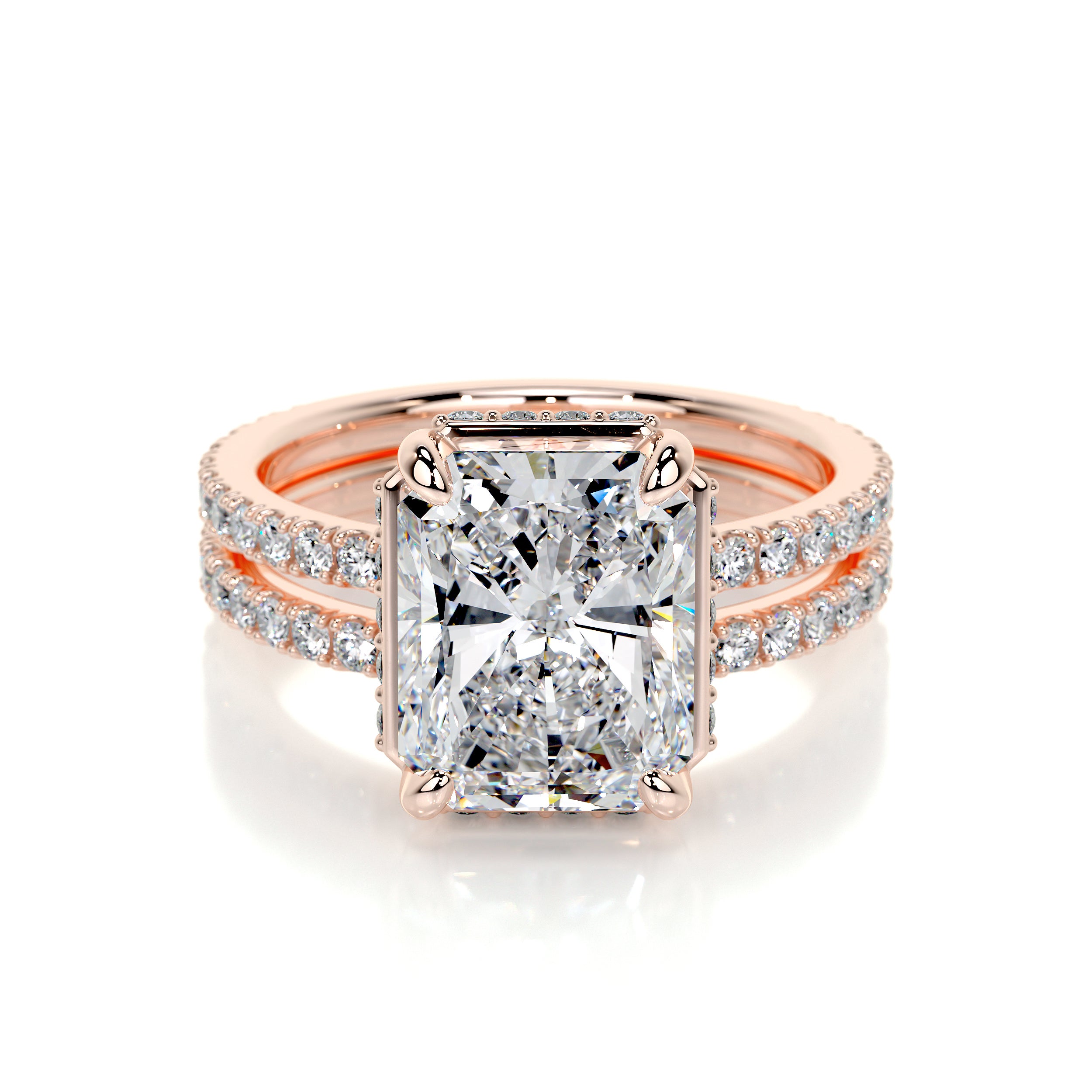 Luna Lab Grown Diamond Bridal Set -14K Rose Gold