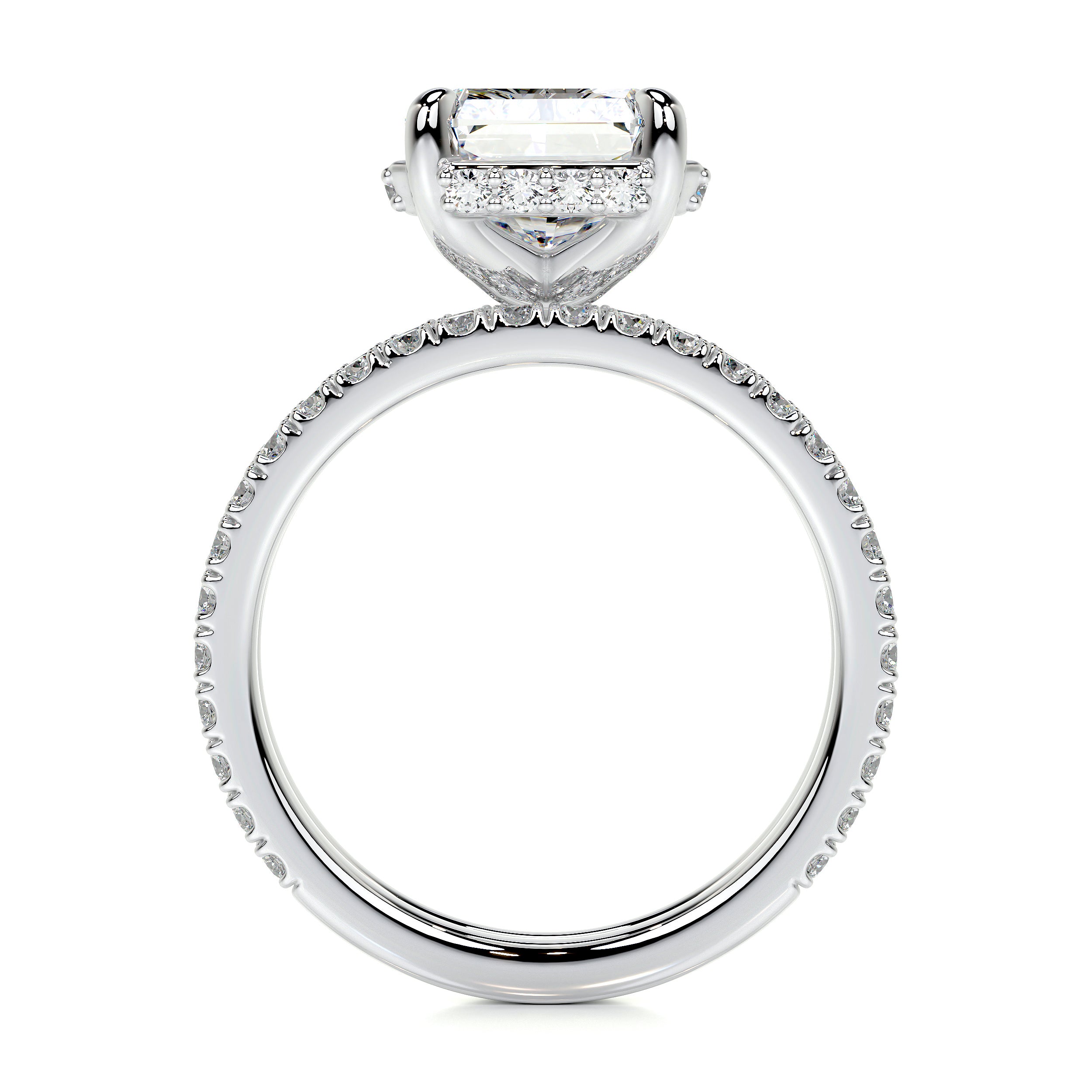 Luna Lab Grown Diamond Bridal Set -18K White Gold