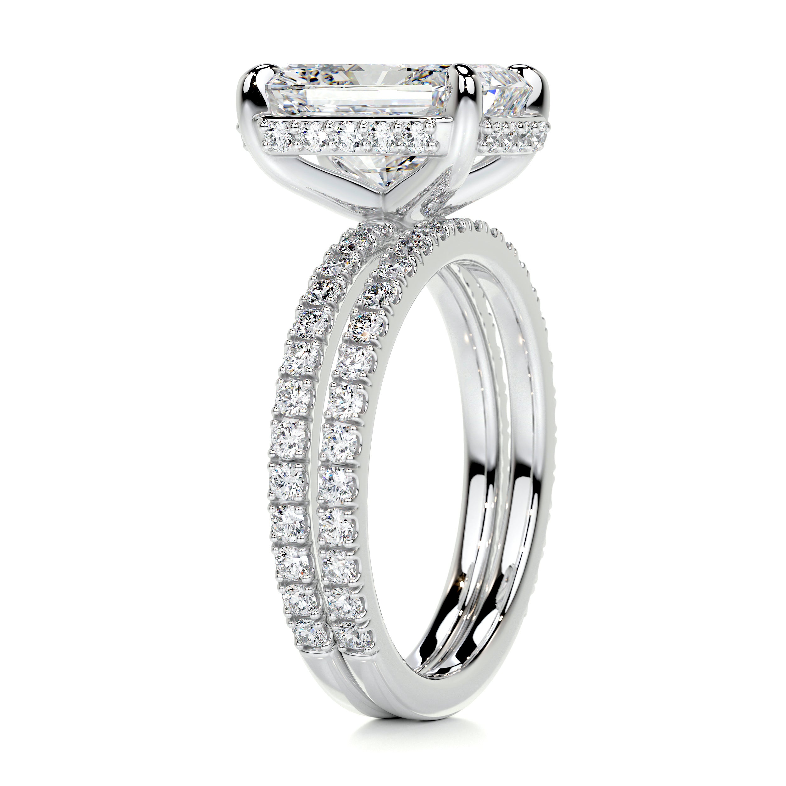 Luna Diamond Bridal Set -18K White Gold