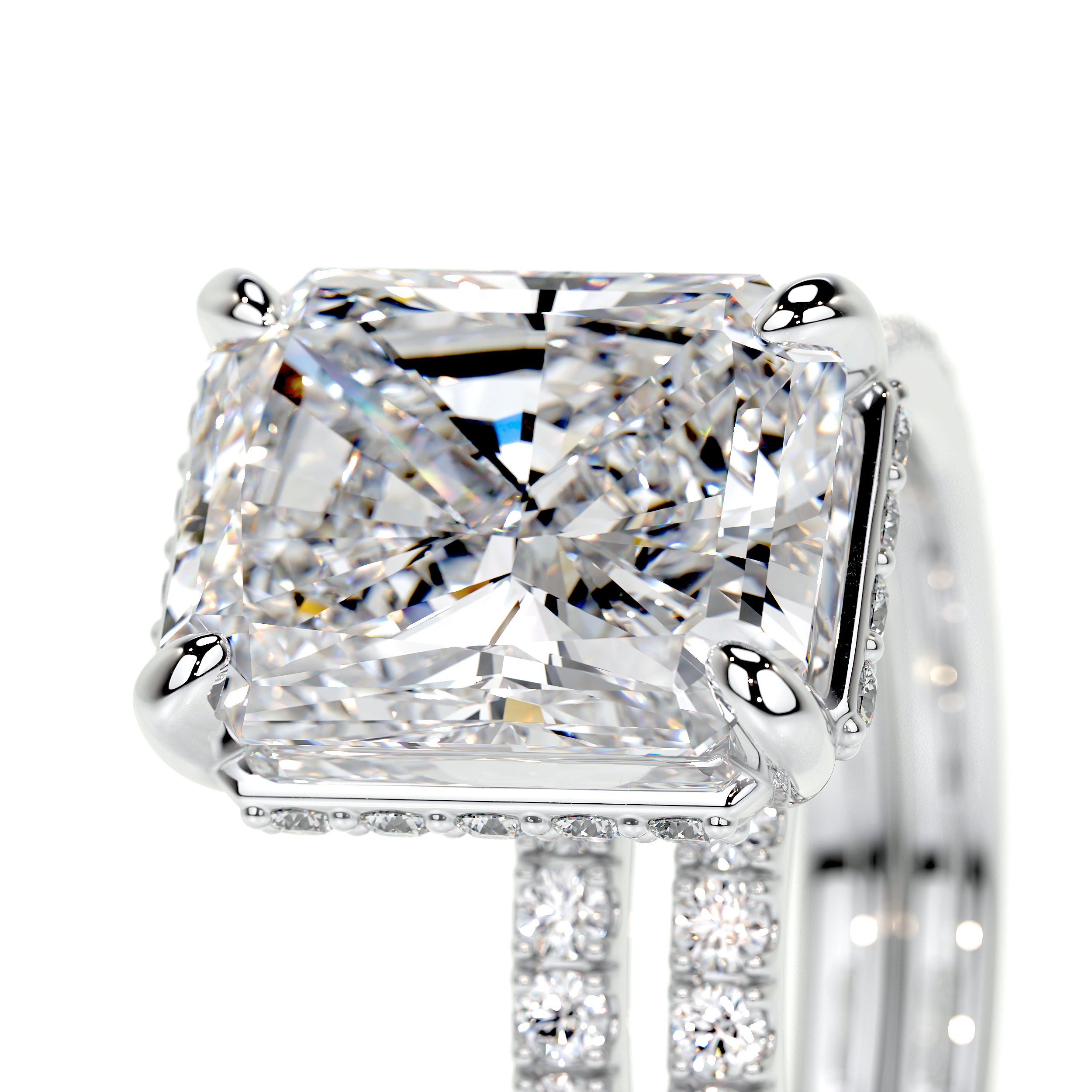 Luna Lab Grown Diamond Bridal Set -18K White Gold