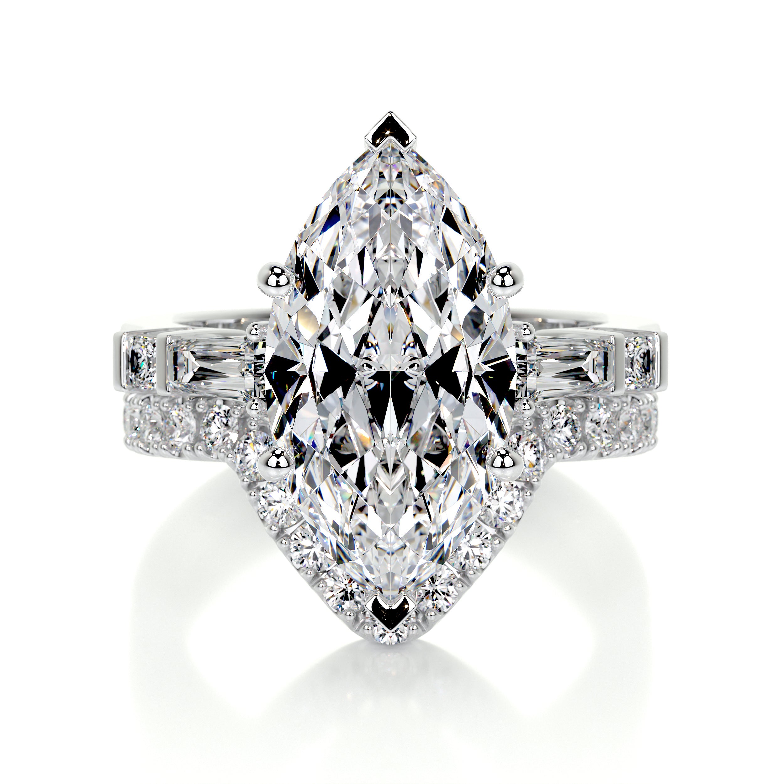 Tessa Lab Grown Diamond Bridal Set -14K White Gold