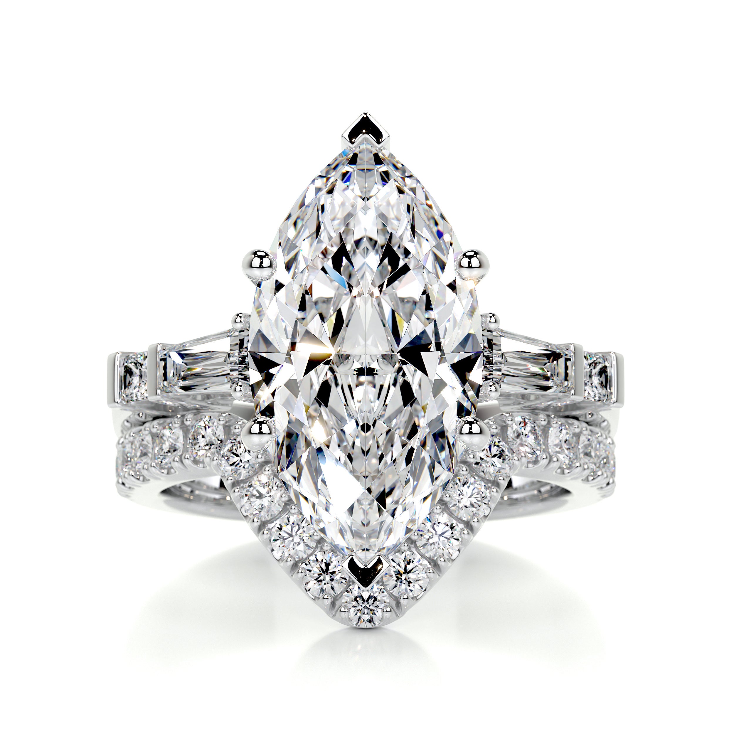 Tessa Diamond Bridal Set -14K White Gold