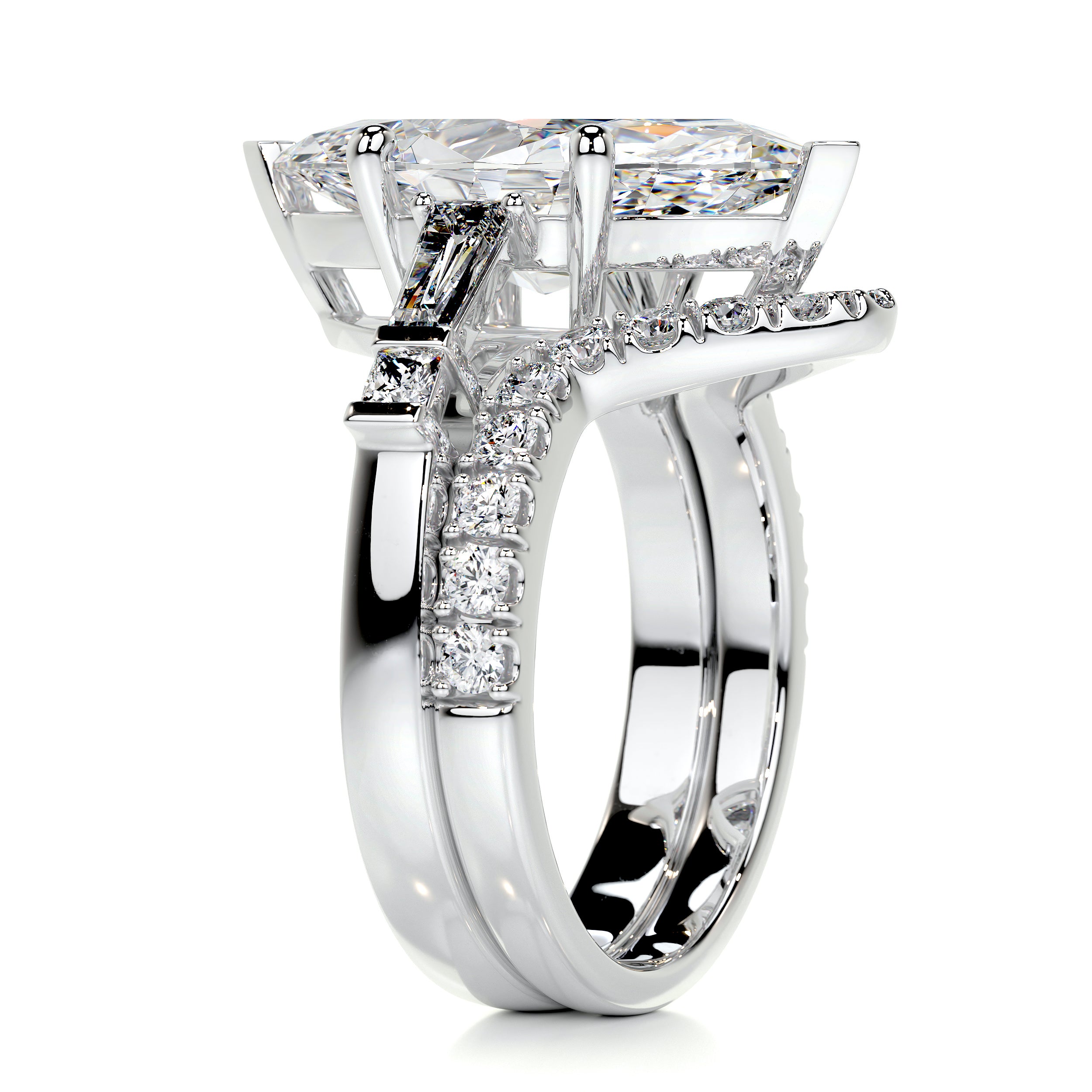 Tessa Diamond Bridal Set -14K White Gold