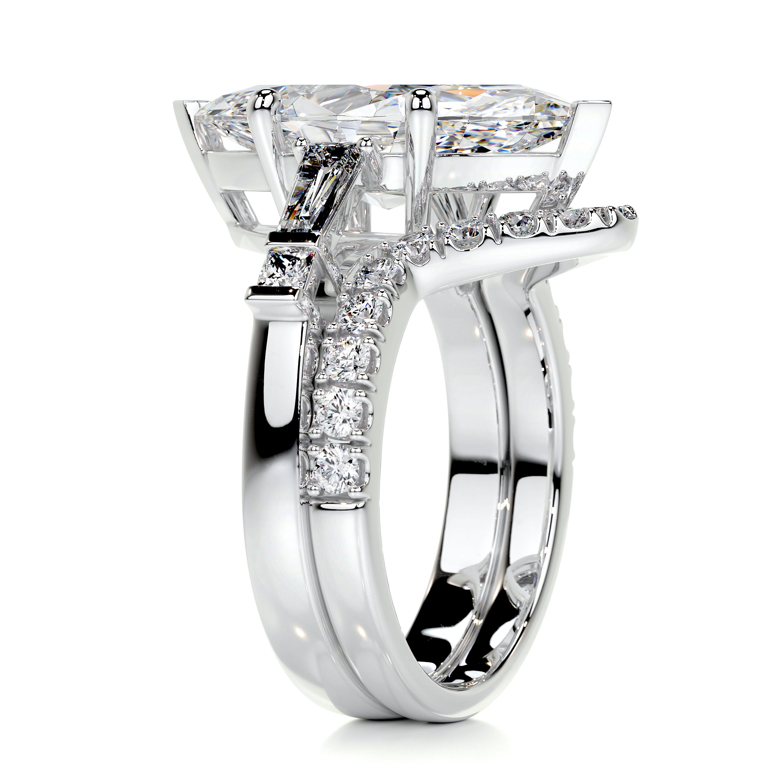 Tessa Diamond Bridal Set -18K White Gold