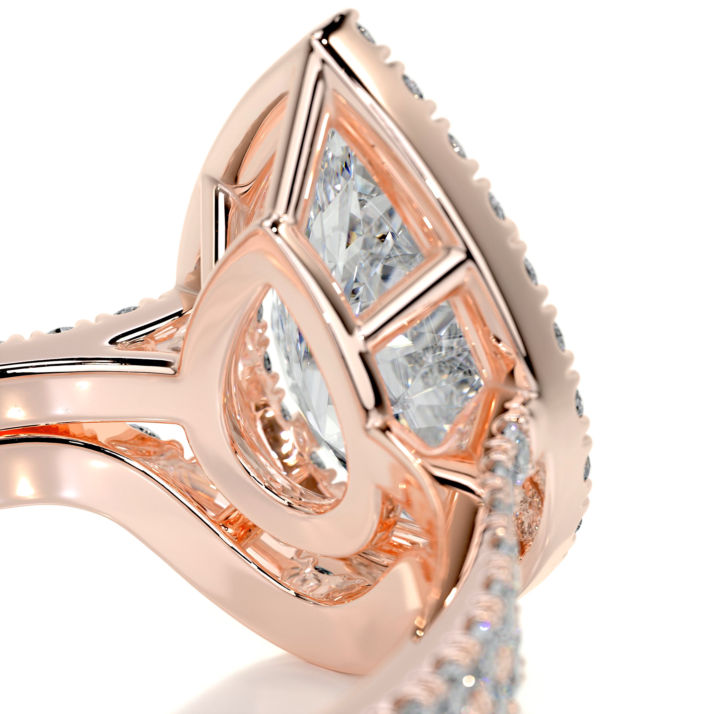Sophia Diamond Bridal Set -14K Rose Gold