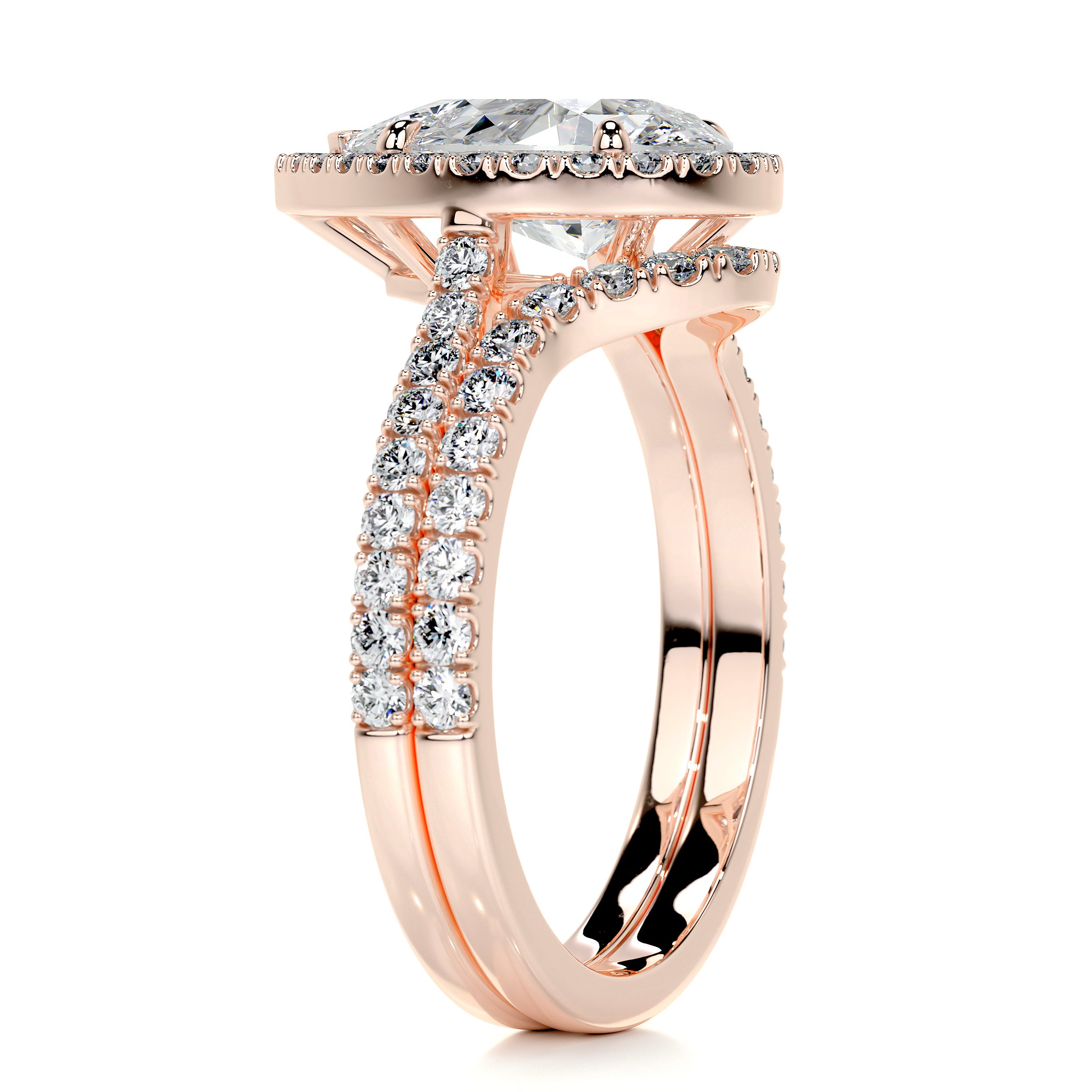 Sophia Diamond Bridal Set -14K Rose Gold