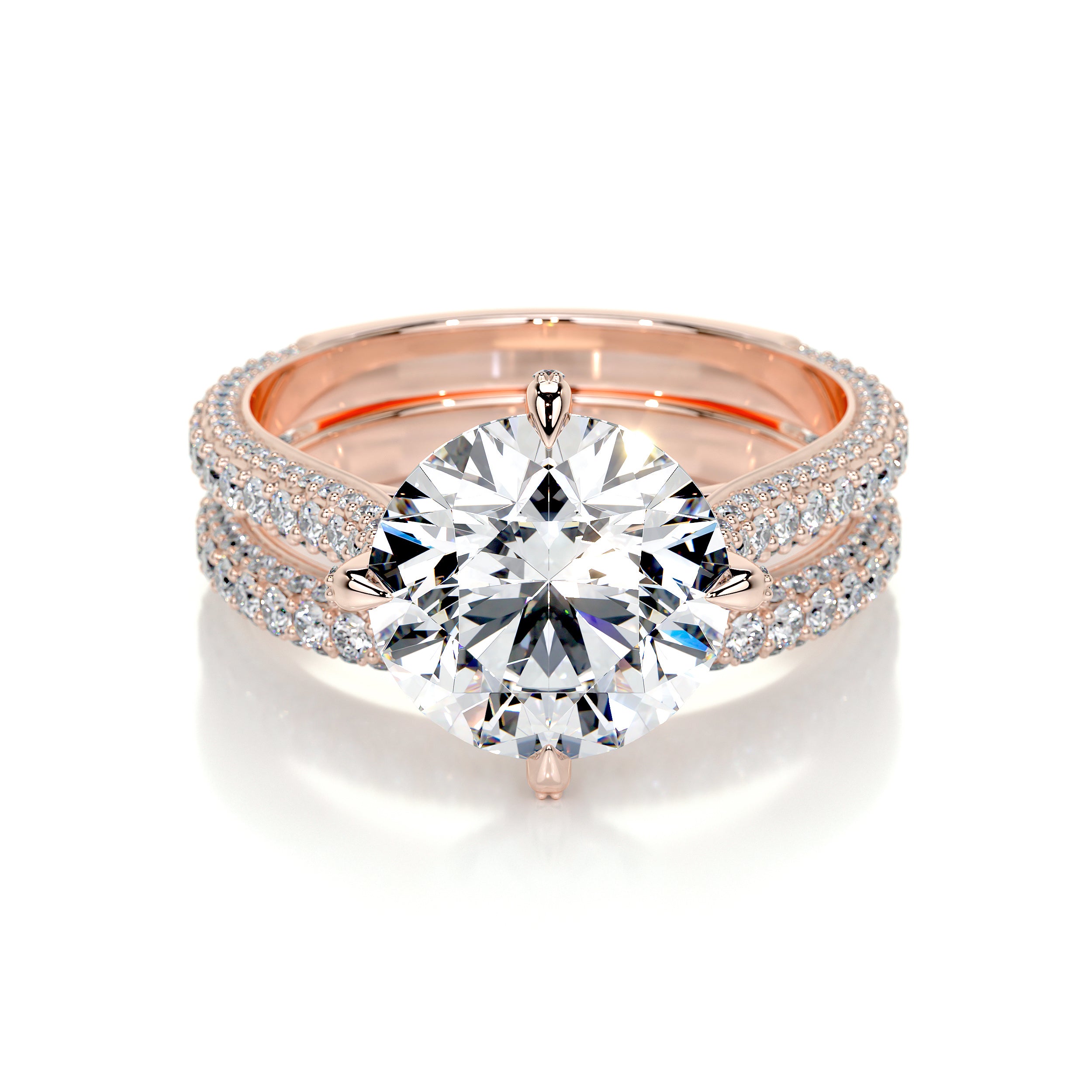 Jocelyn Lab Grown Diamond Bridal Set -14K Rose Gold