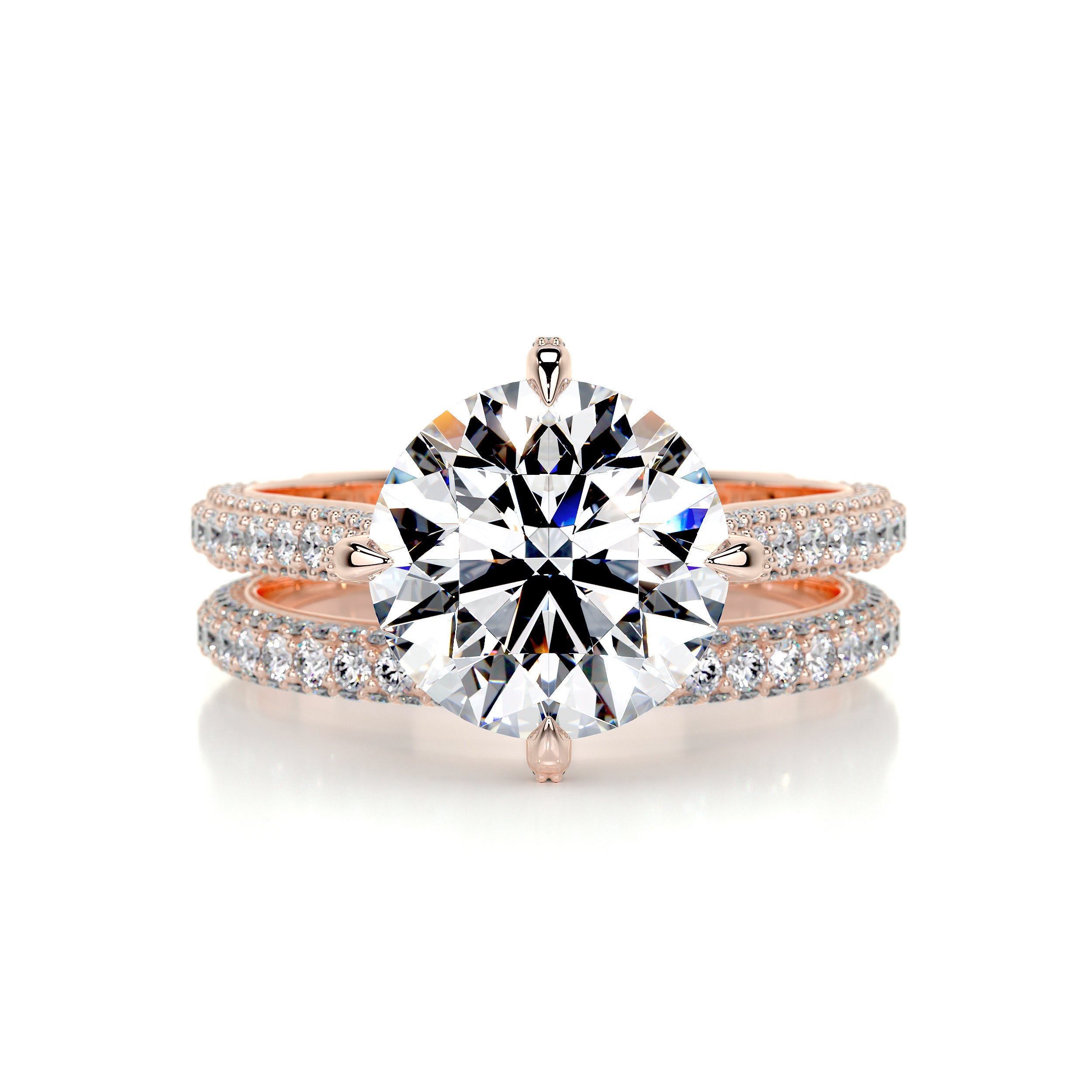 Jocelyn Diamond Bridal Set -14K Rose Gold