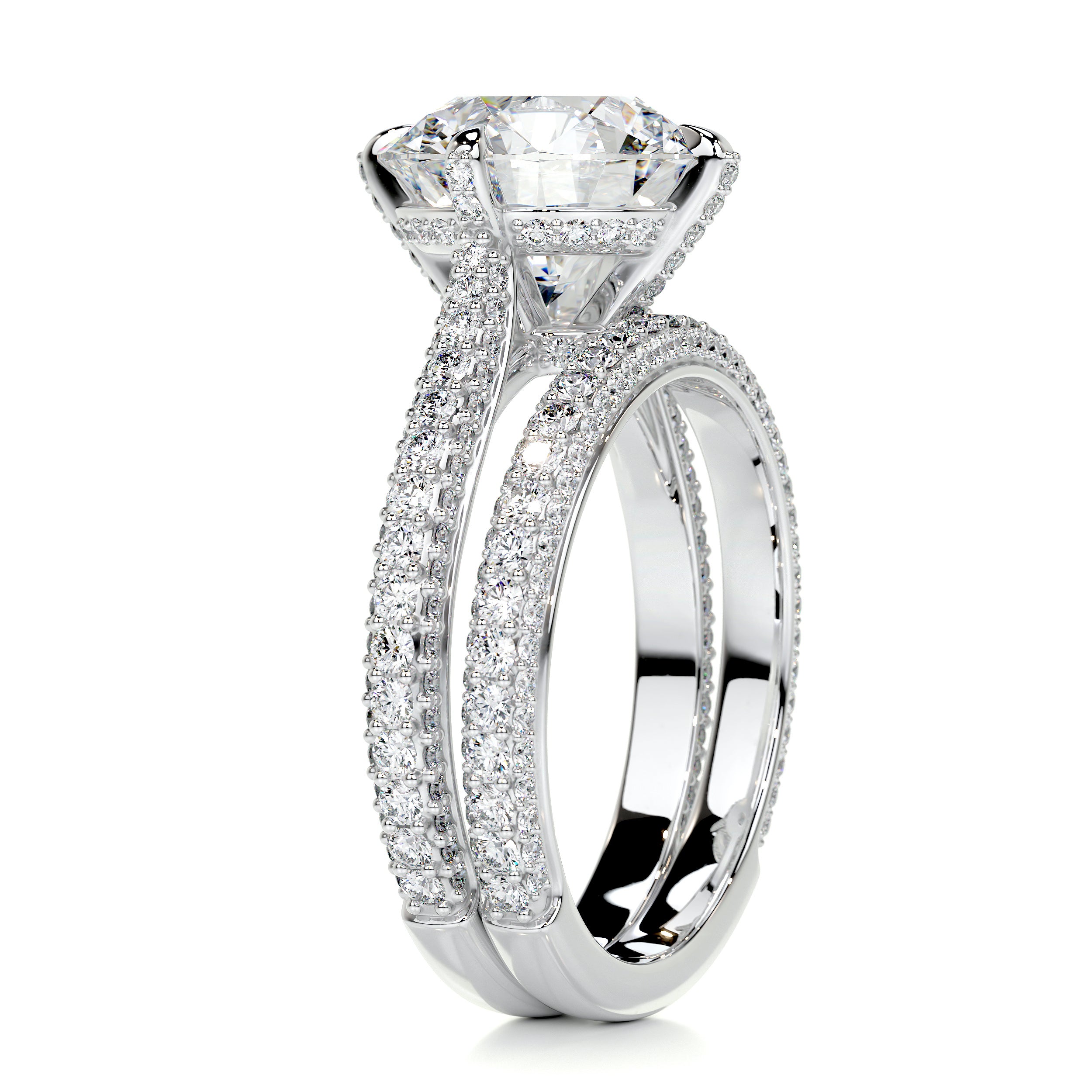 Jocelyn Diamond Bridal Set -14K White Gold