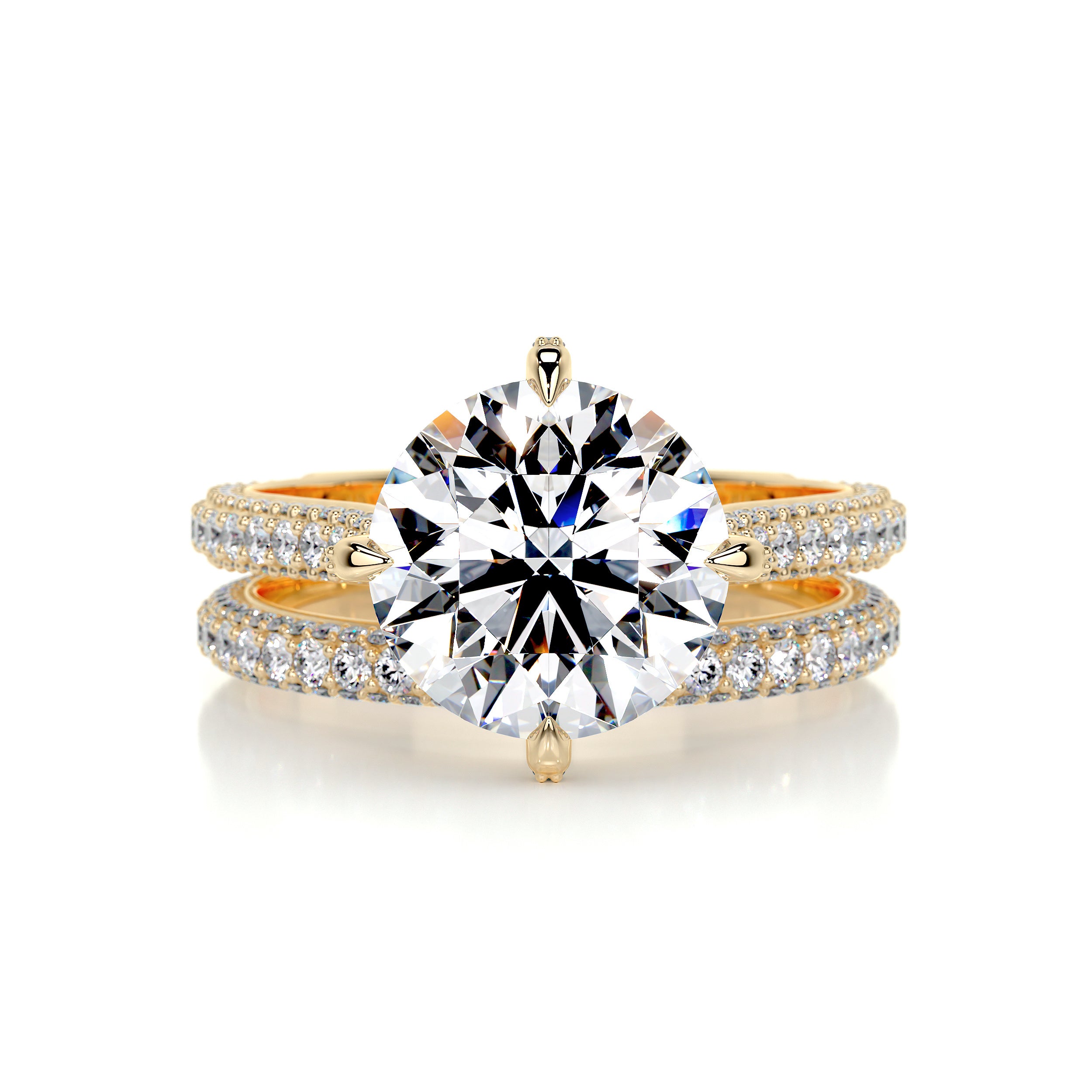 Jocelyn Diamond Bridal Set -18K Yellow Gold