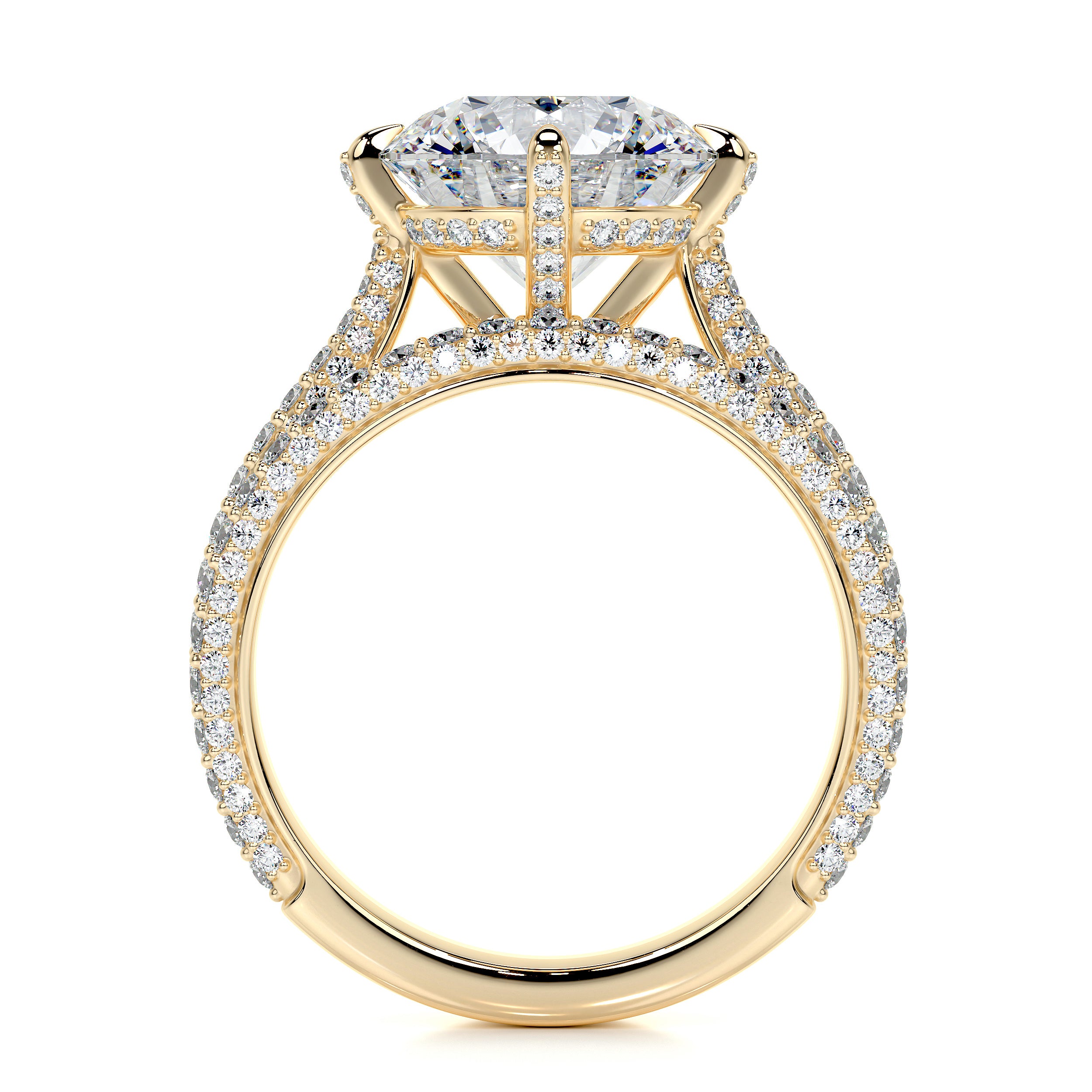 Jocelyn Lab Grown Diamond Bridal Set -18K Yellow Gold