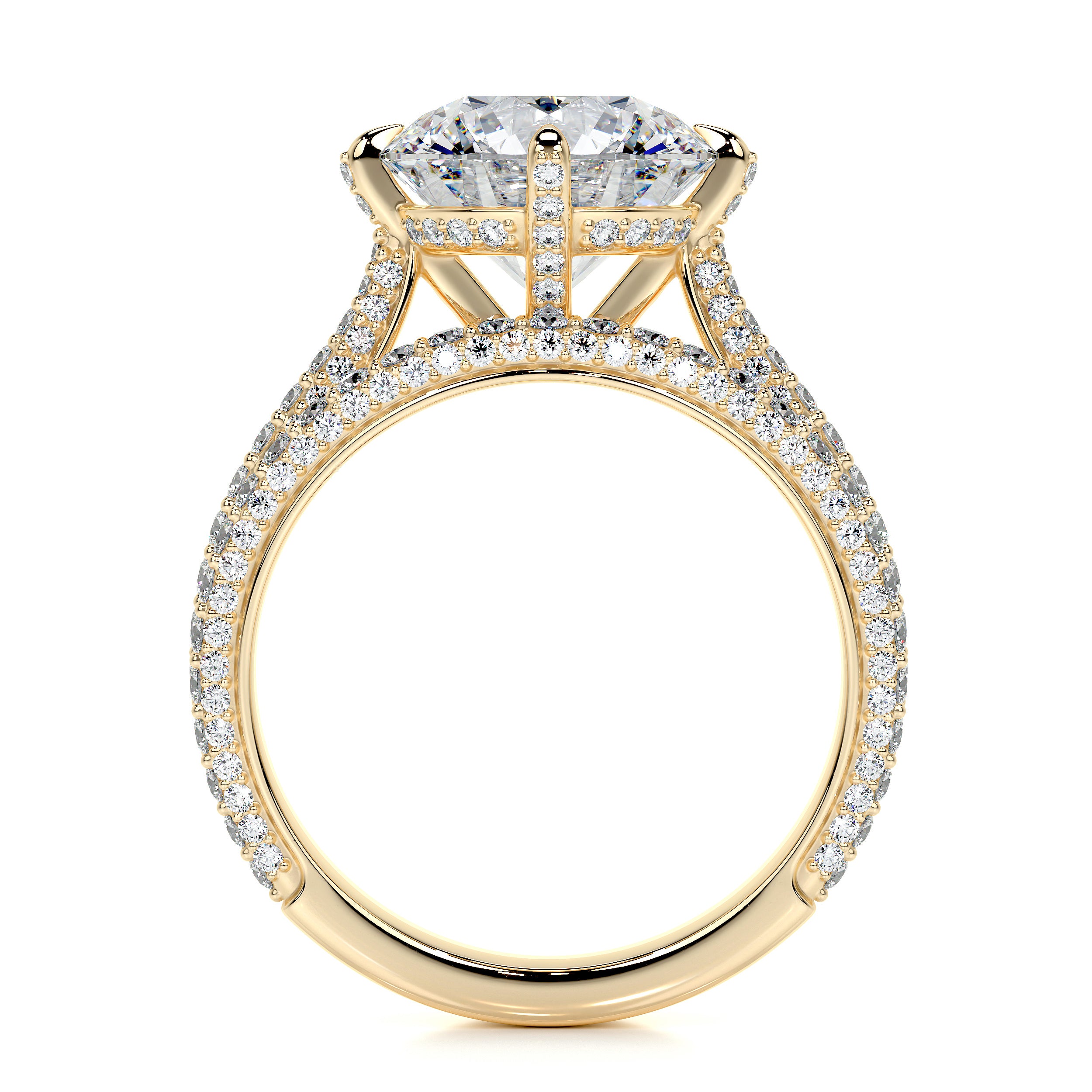 Jocelyn Lab Grown Diamond Bridal Set -18K Yellow Gold