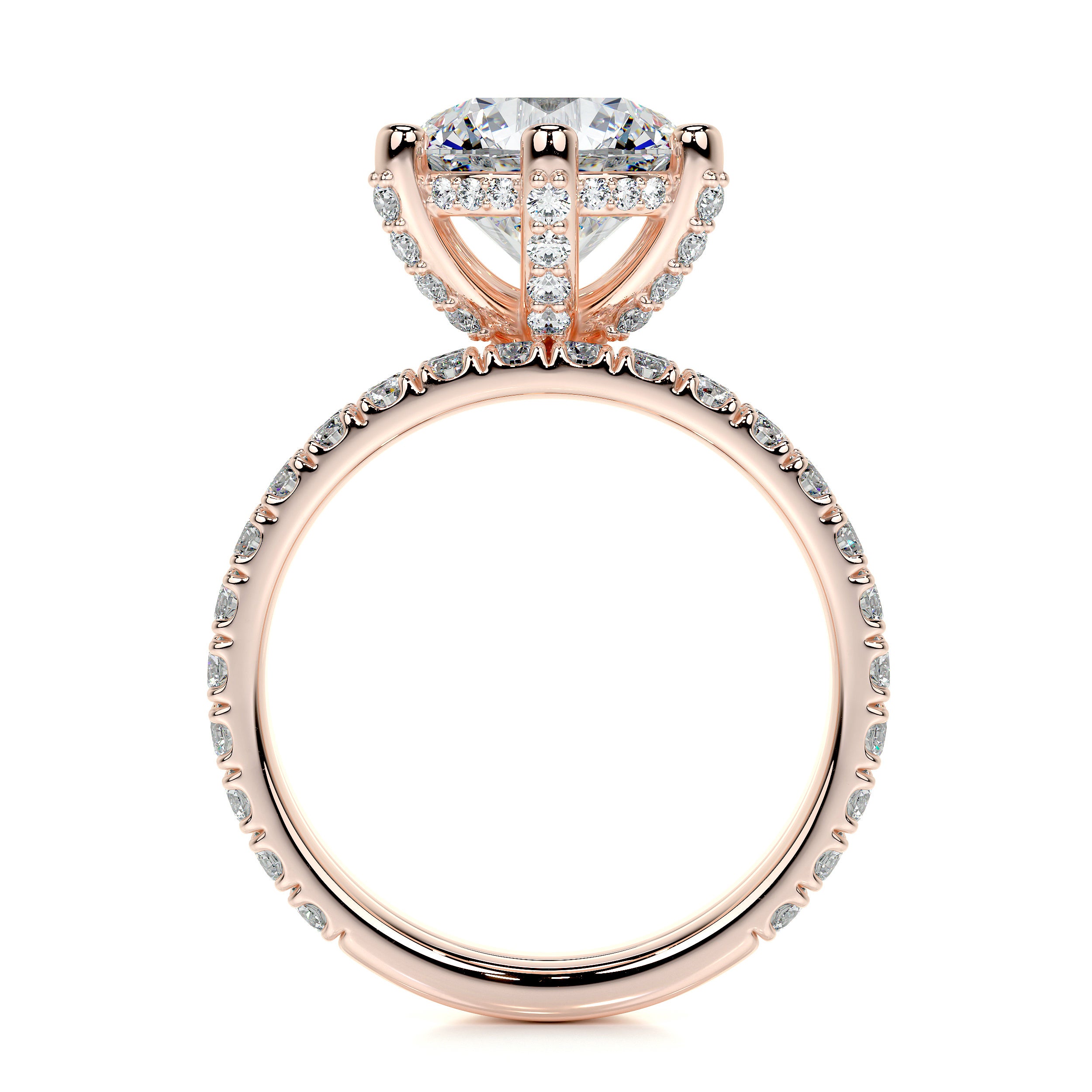 Paris Lab Grown Diamond Bridal Set -14K Rose Gold