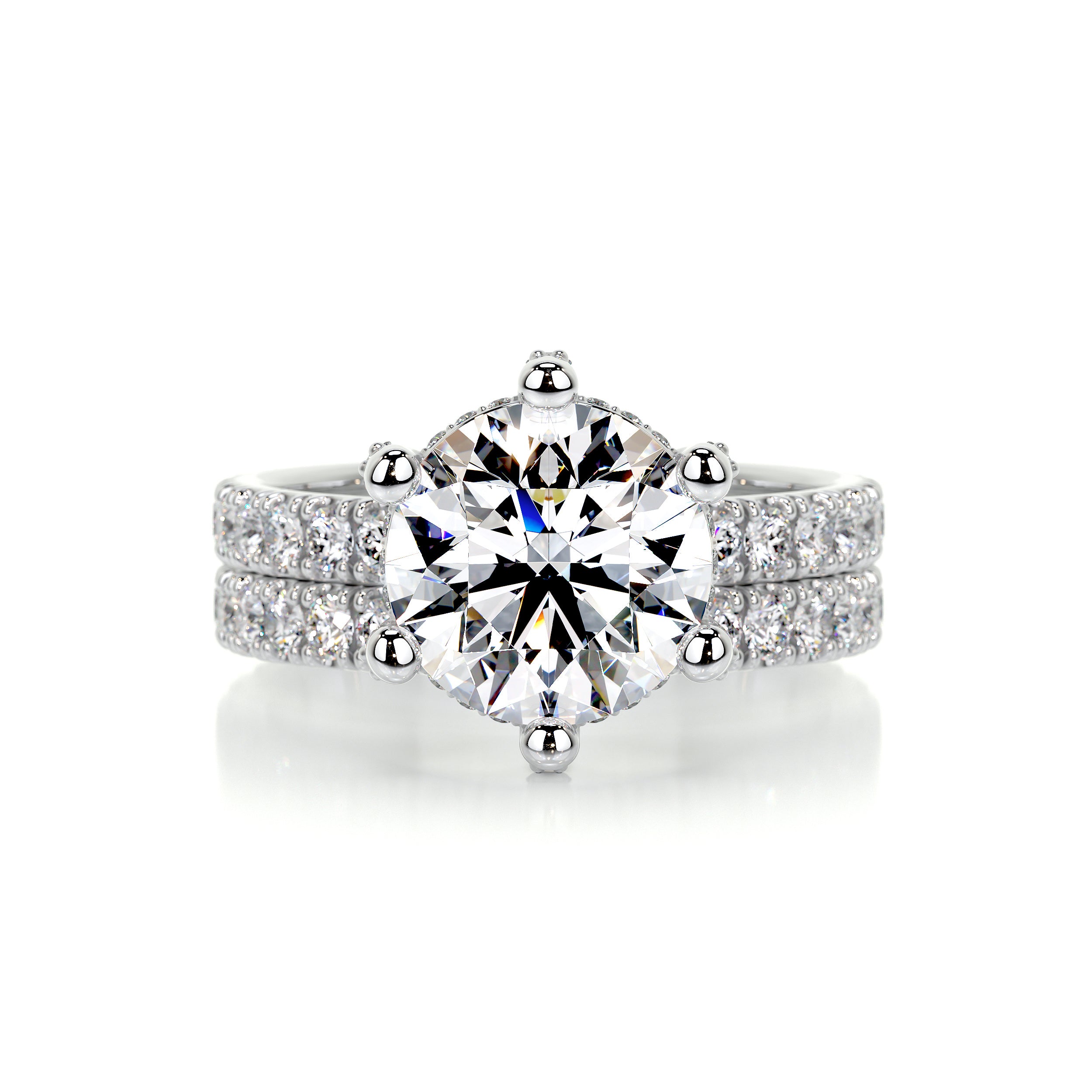 Paris Diamond Bridal Set -14K White Gold