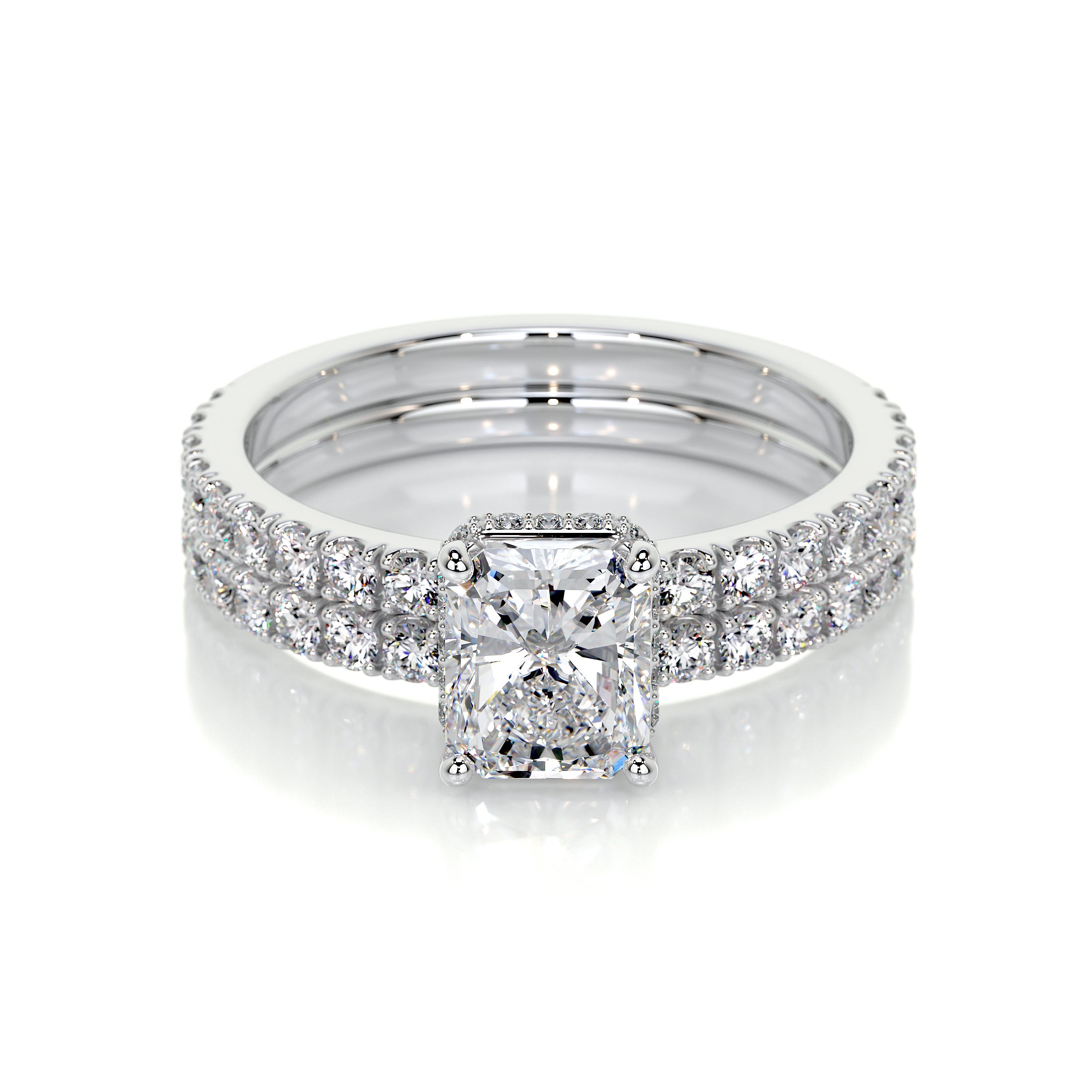 Deborah Lab Grown Diamond Bridal Set -18K White Gold