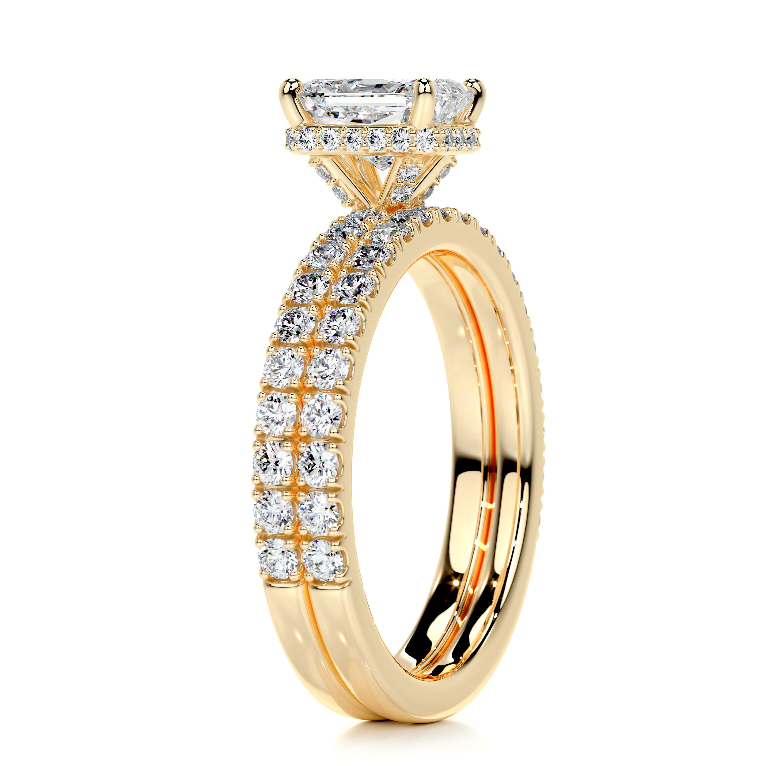 Deborah Diamond Bridal Set -18K Yellow Gold