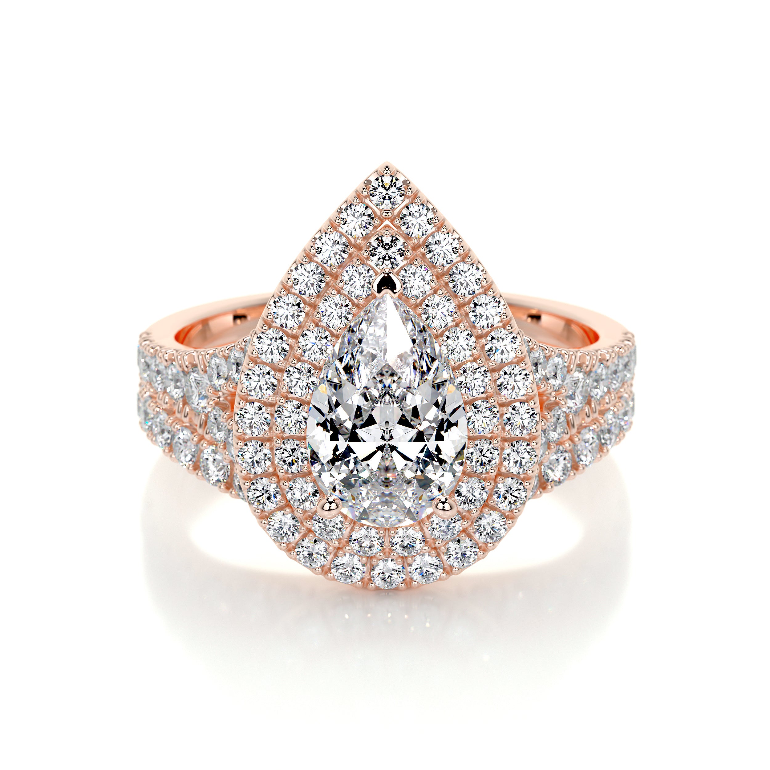 Melanie Lab Grown Diamond Bridal Set -14K Rose Gold