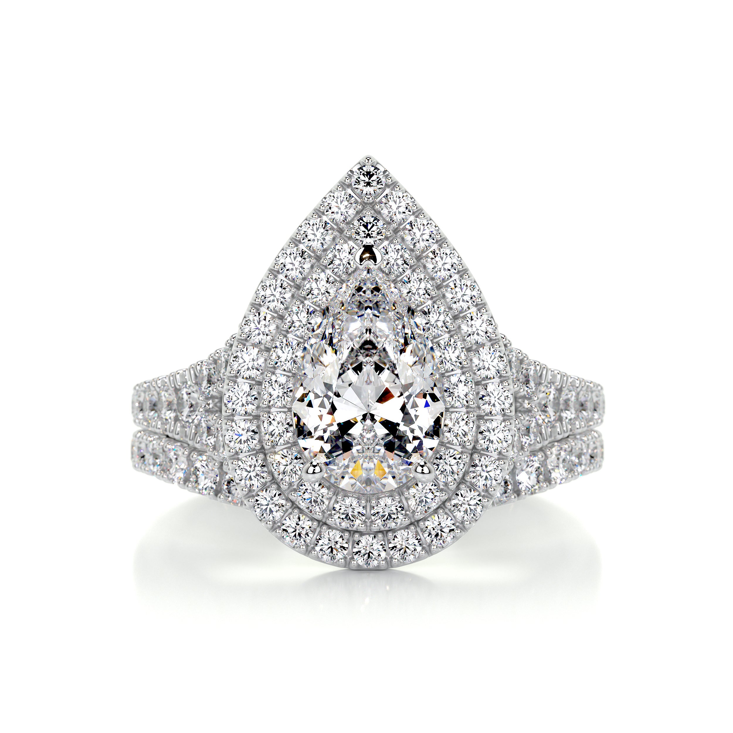 Melanie Diamond Bridal Set -Platinum