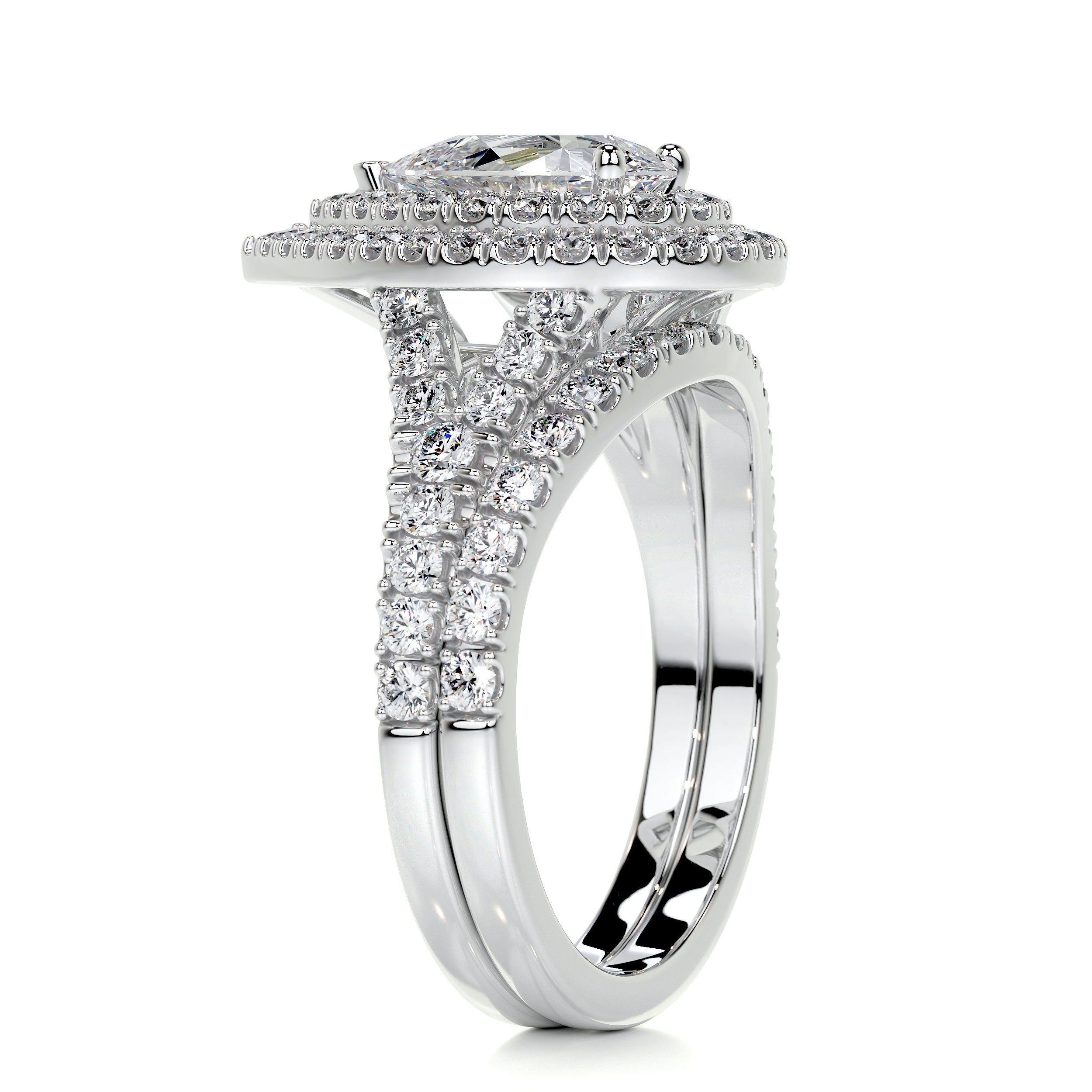 Melanie Diamond Bridal Set -Platinum