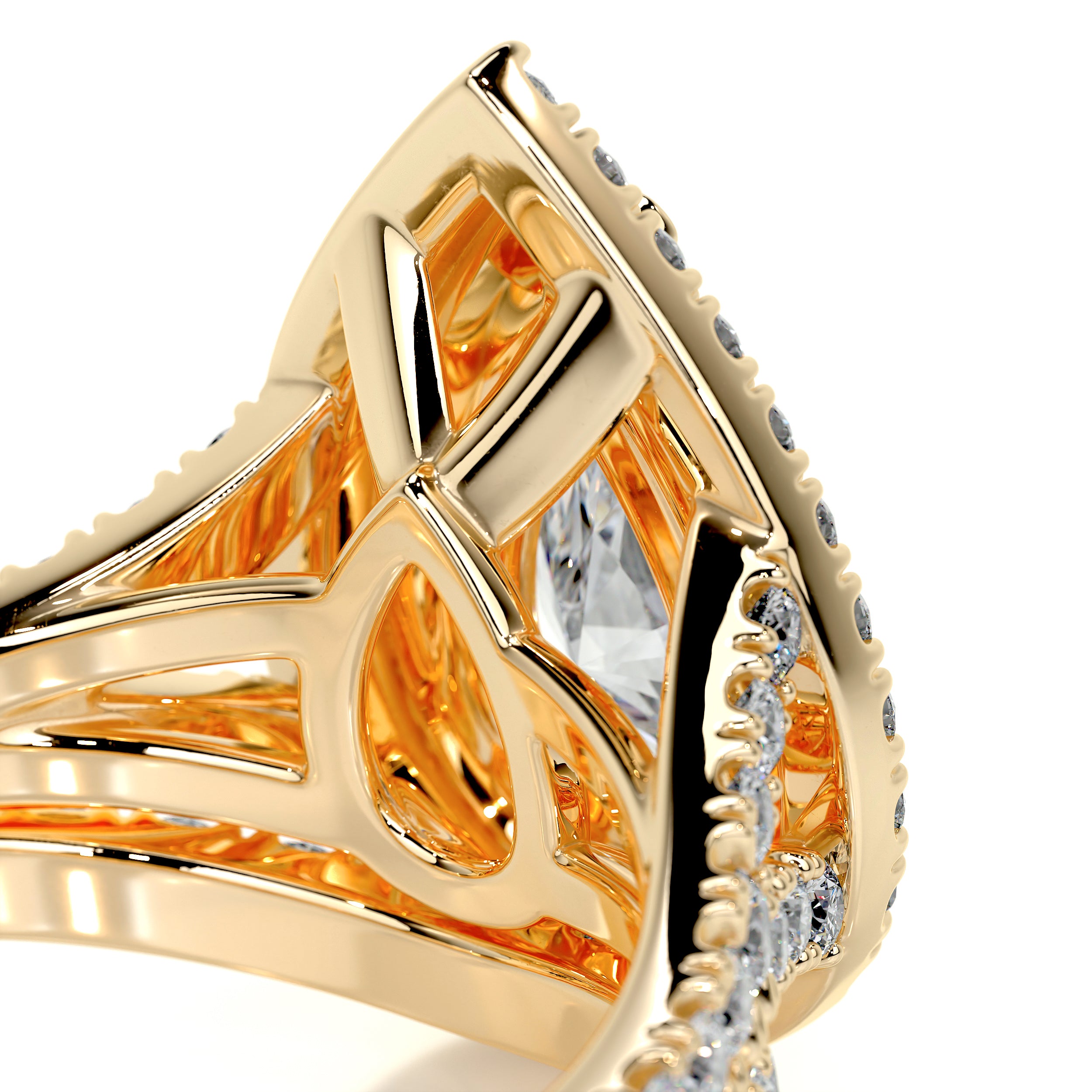 Melanie Diamond Bridal Set (2.50 Carat) -18K Yellow Gold