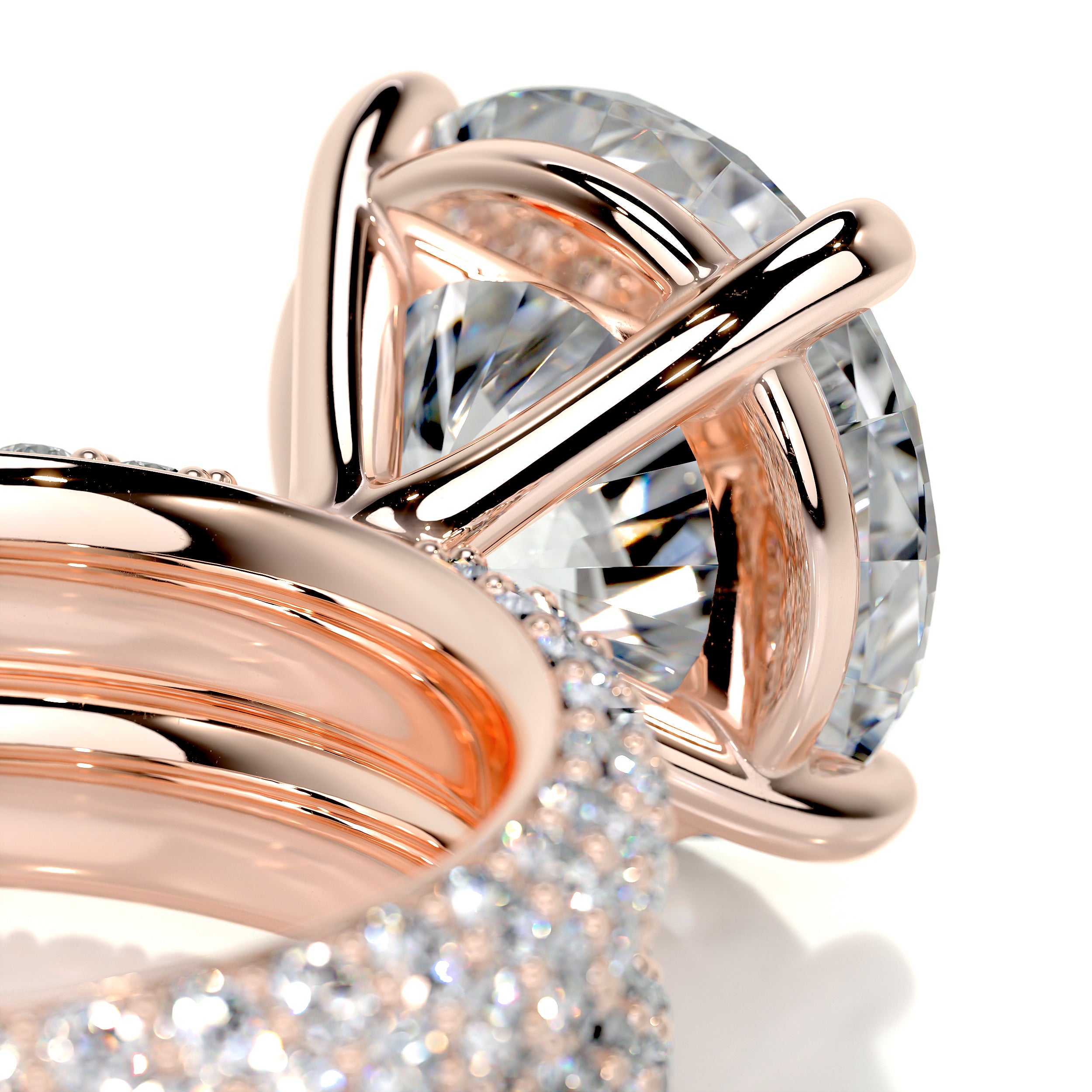 Helena Diamond Bridal Set -14K Rose Gold