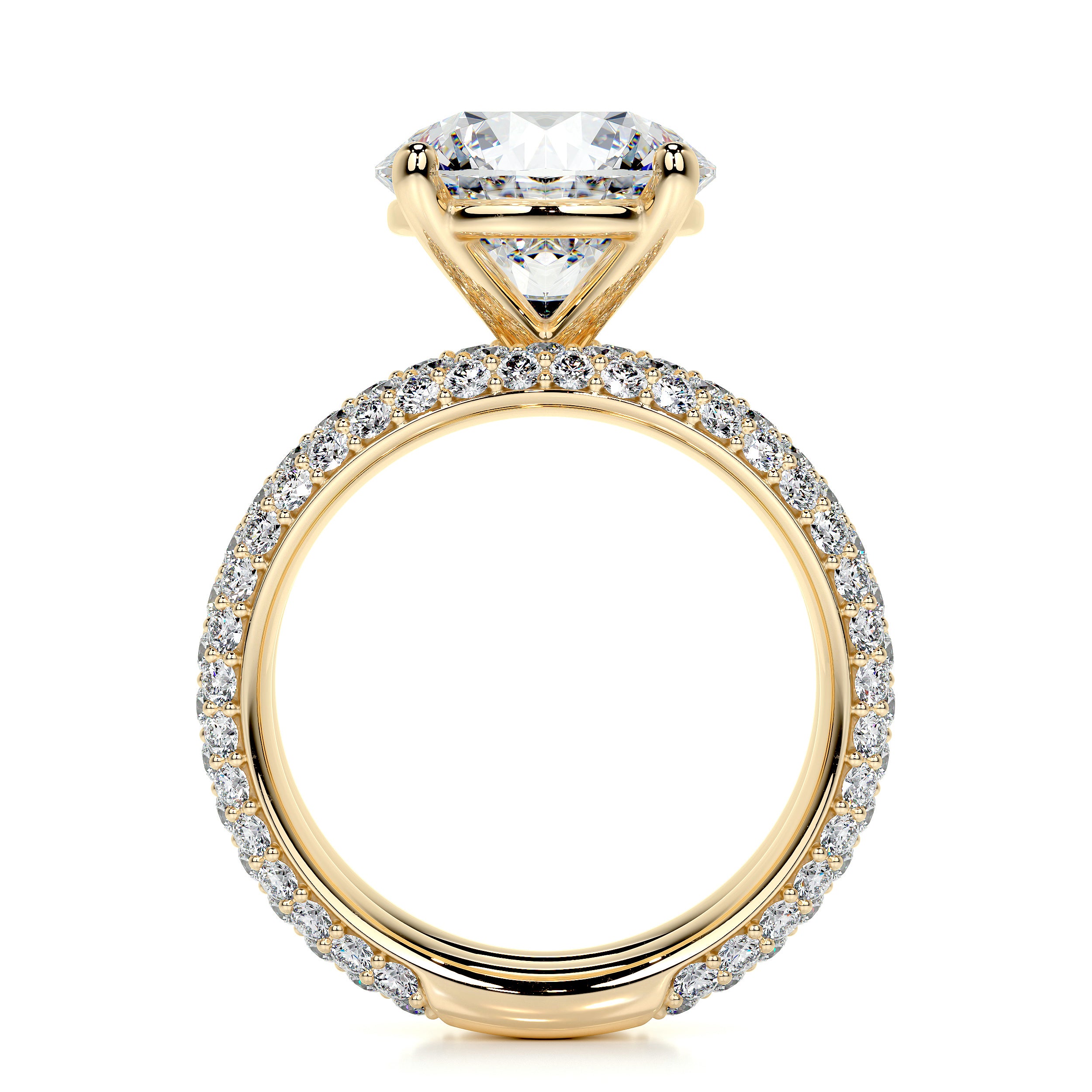 Helena Lab Grown Diamond Bridal Set -18K Yellow Gold