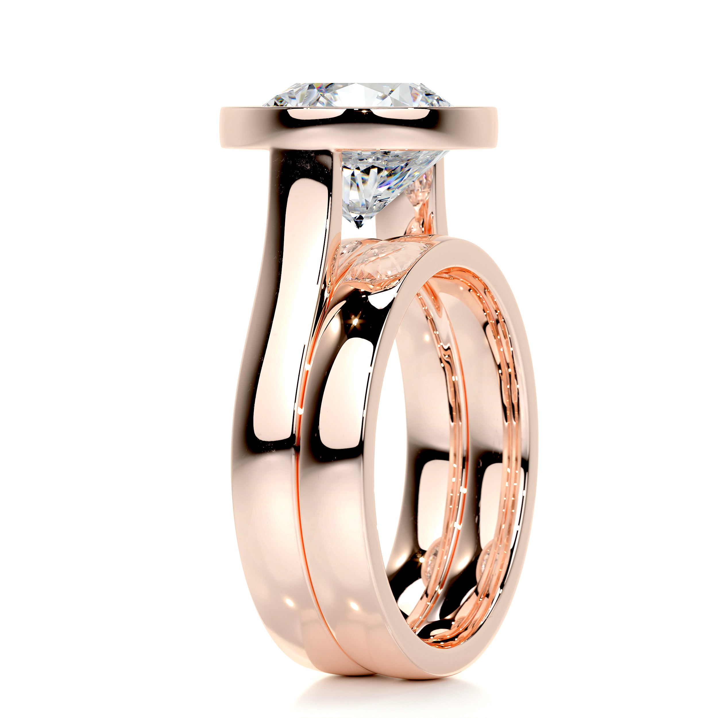 Kaylee Diamond Bridal Set -14K Rose Gold