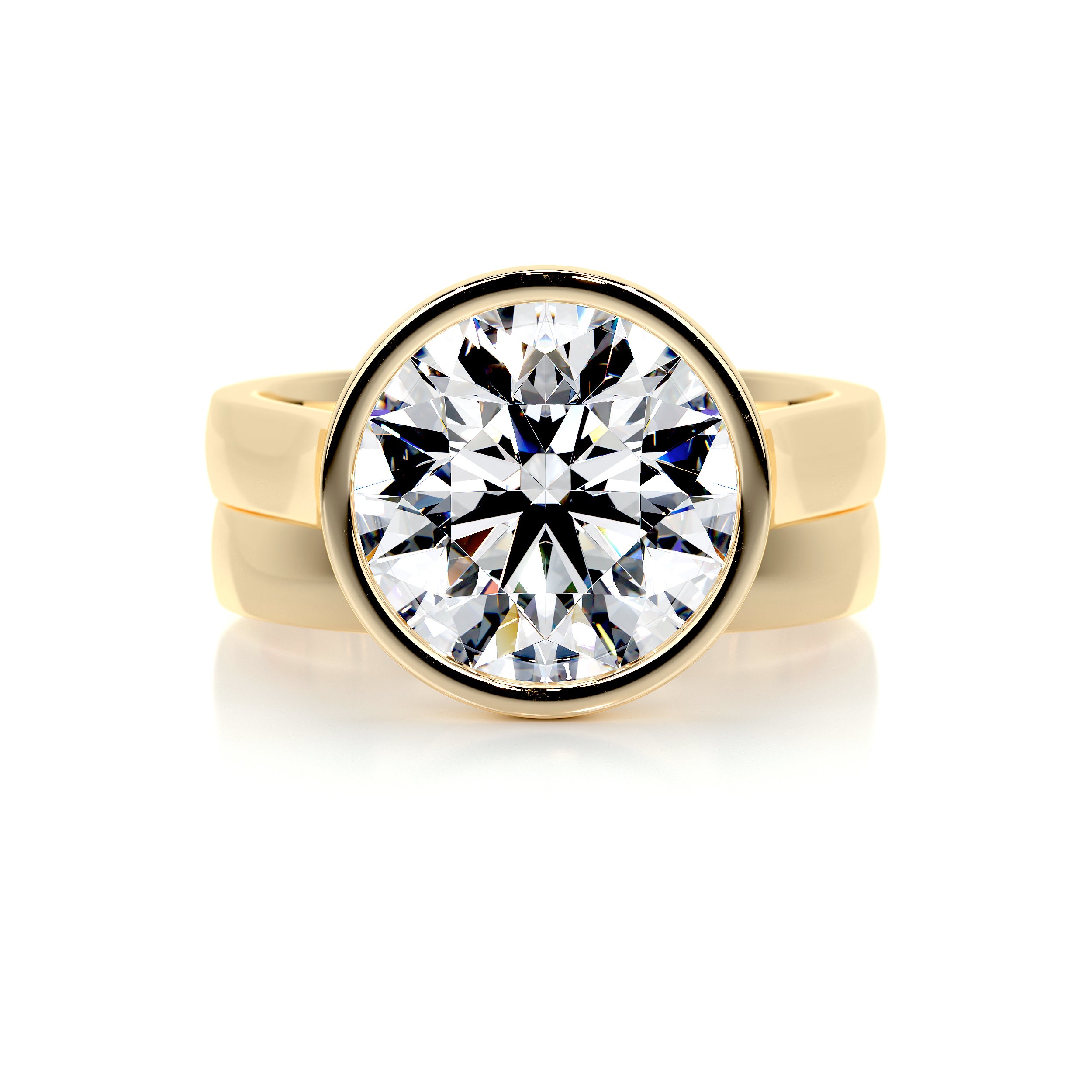 Kaylee Diamond Bridal Set -18K Yellow Gold