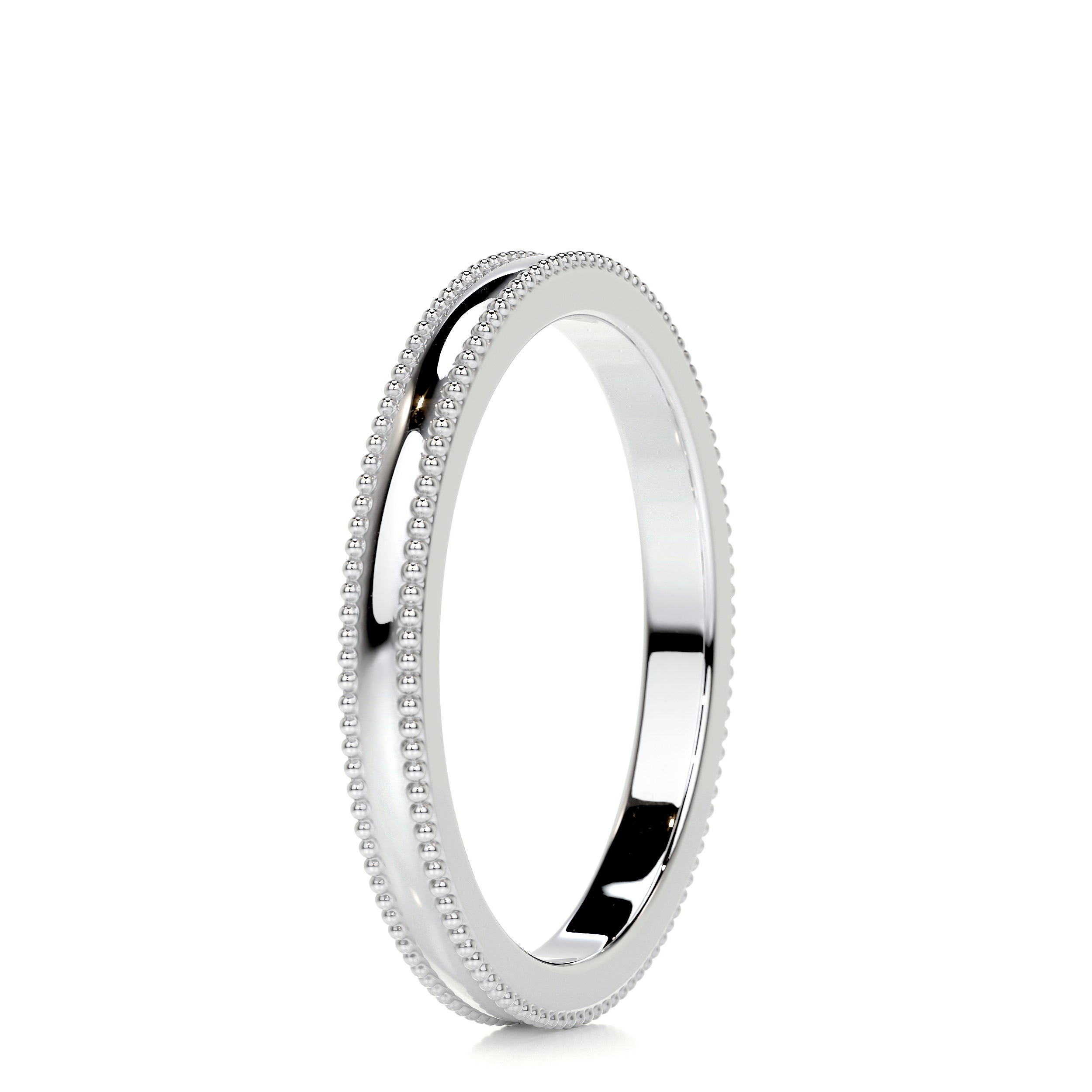 Sacha Wedding Band -Platinum