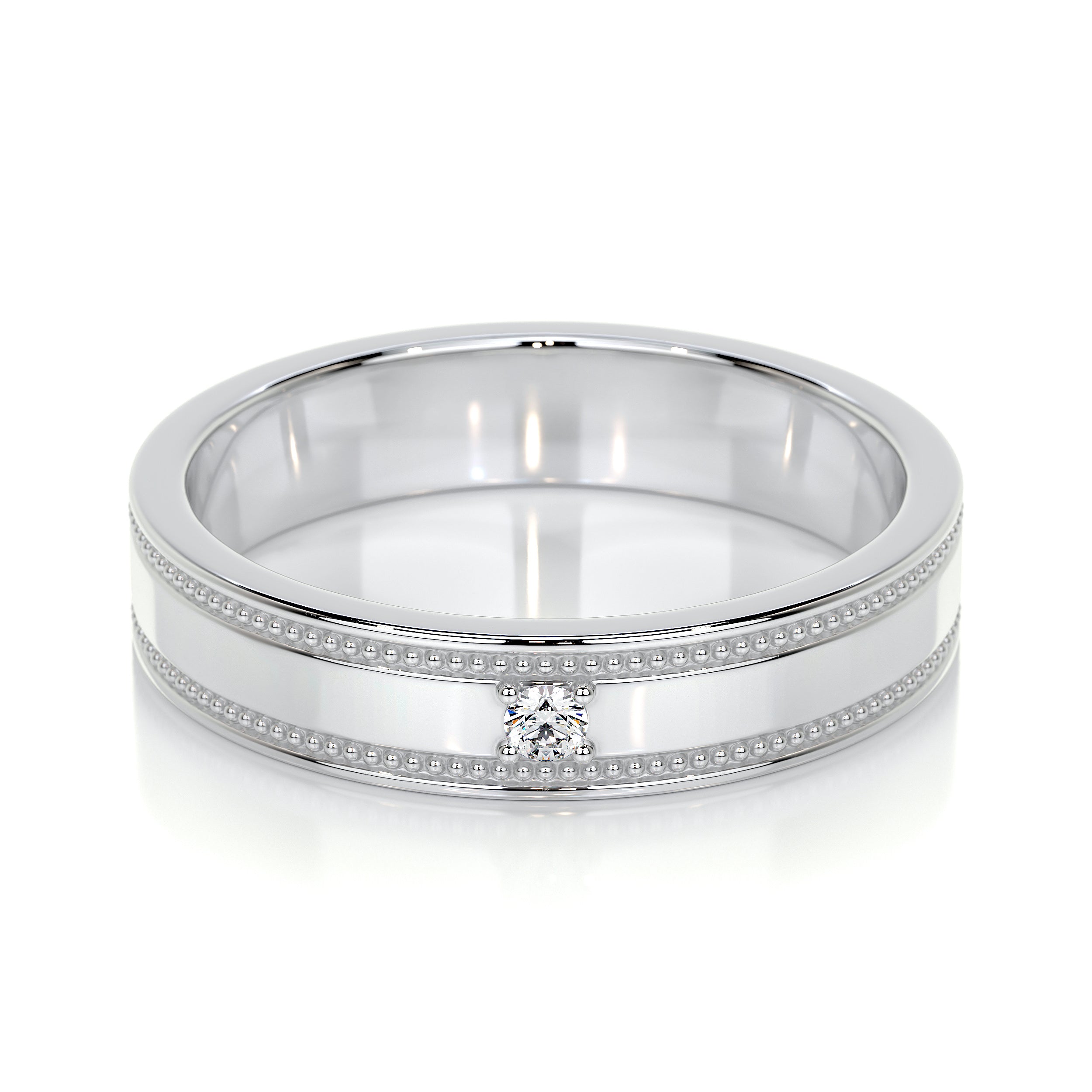 Sherry Lab Grown Diamond Wedding Ring (0.02 Carat) -14K White Gold
