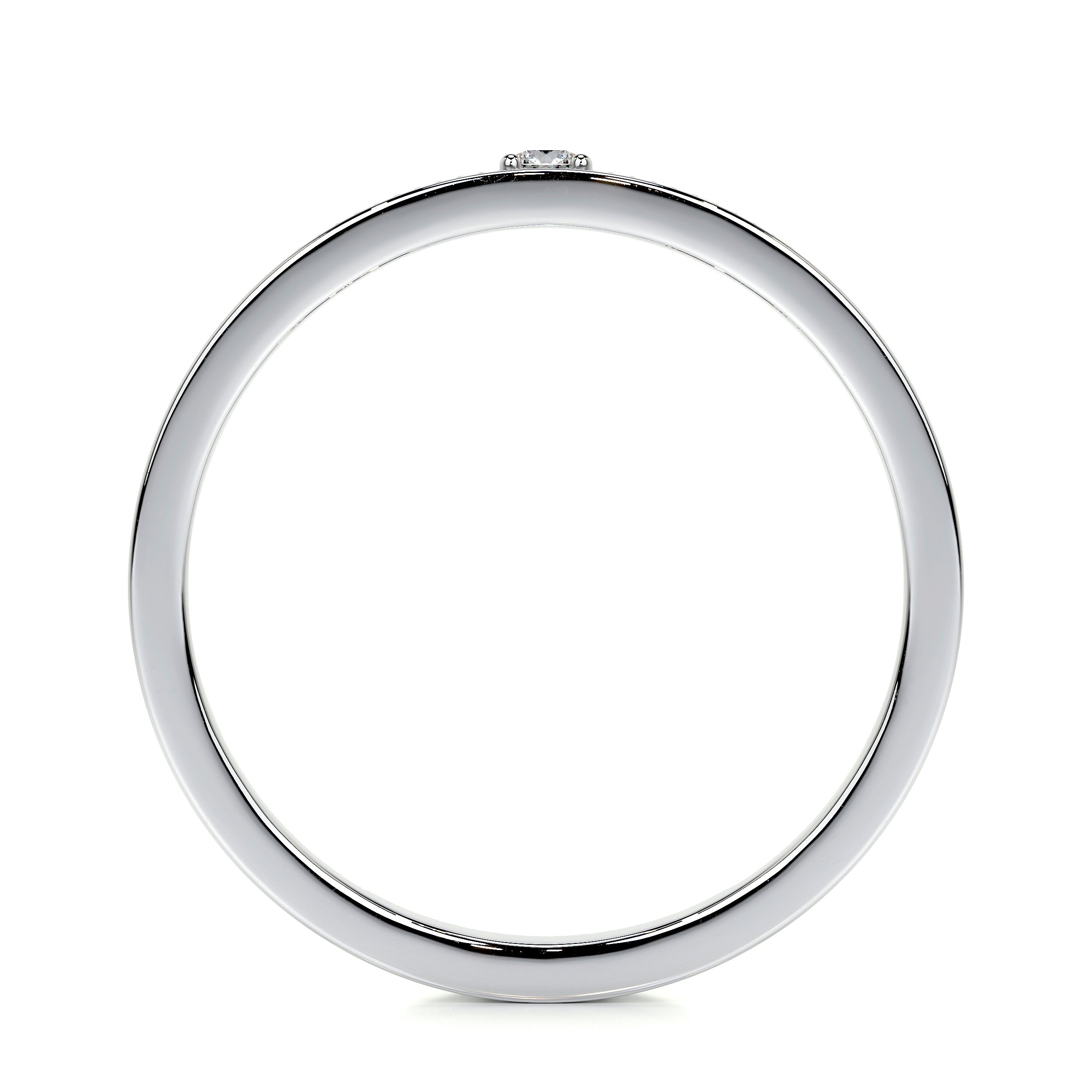 Sherry Lab Grown Diamond Wedding Ring (0.02 Carat) -14K White Gold