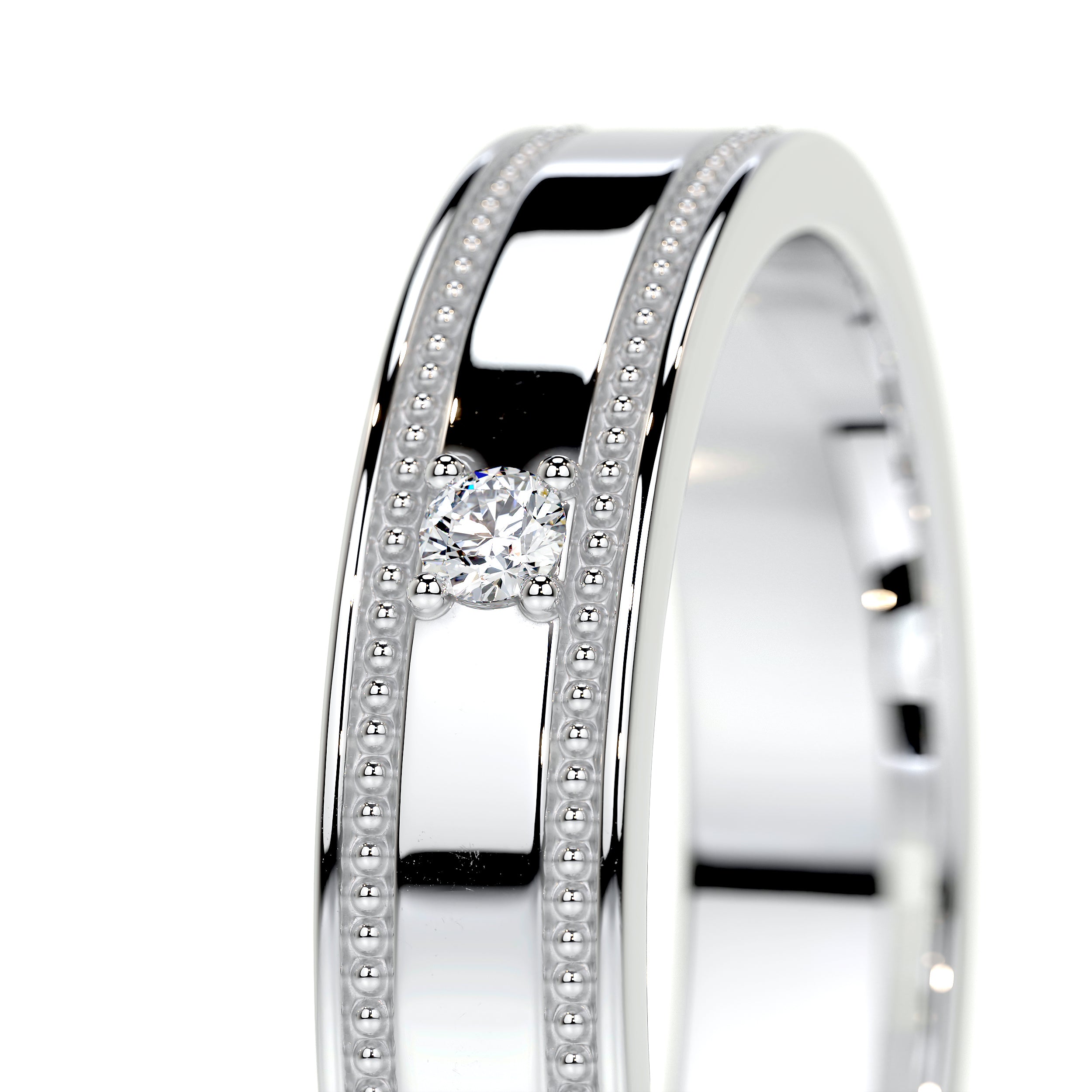 Sherry Lab Grown Diamond Wedding Ring (0.02 Carat) -14K White Gold