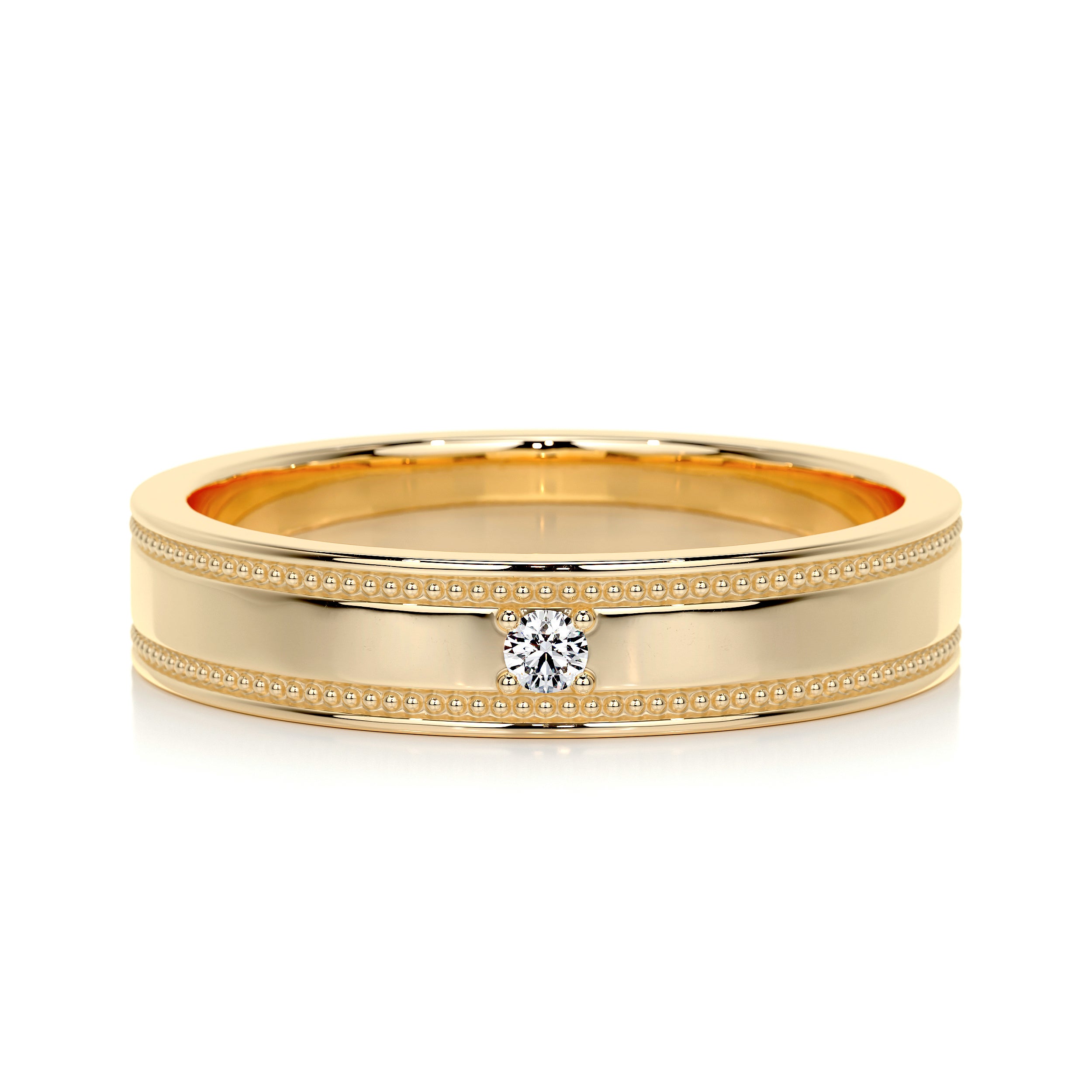 Sherry Diamond Wedding Ring   (0.02 Carat) -18K Yellow Gold