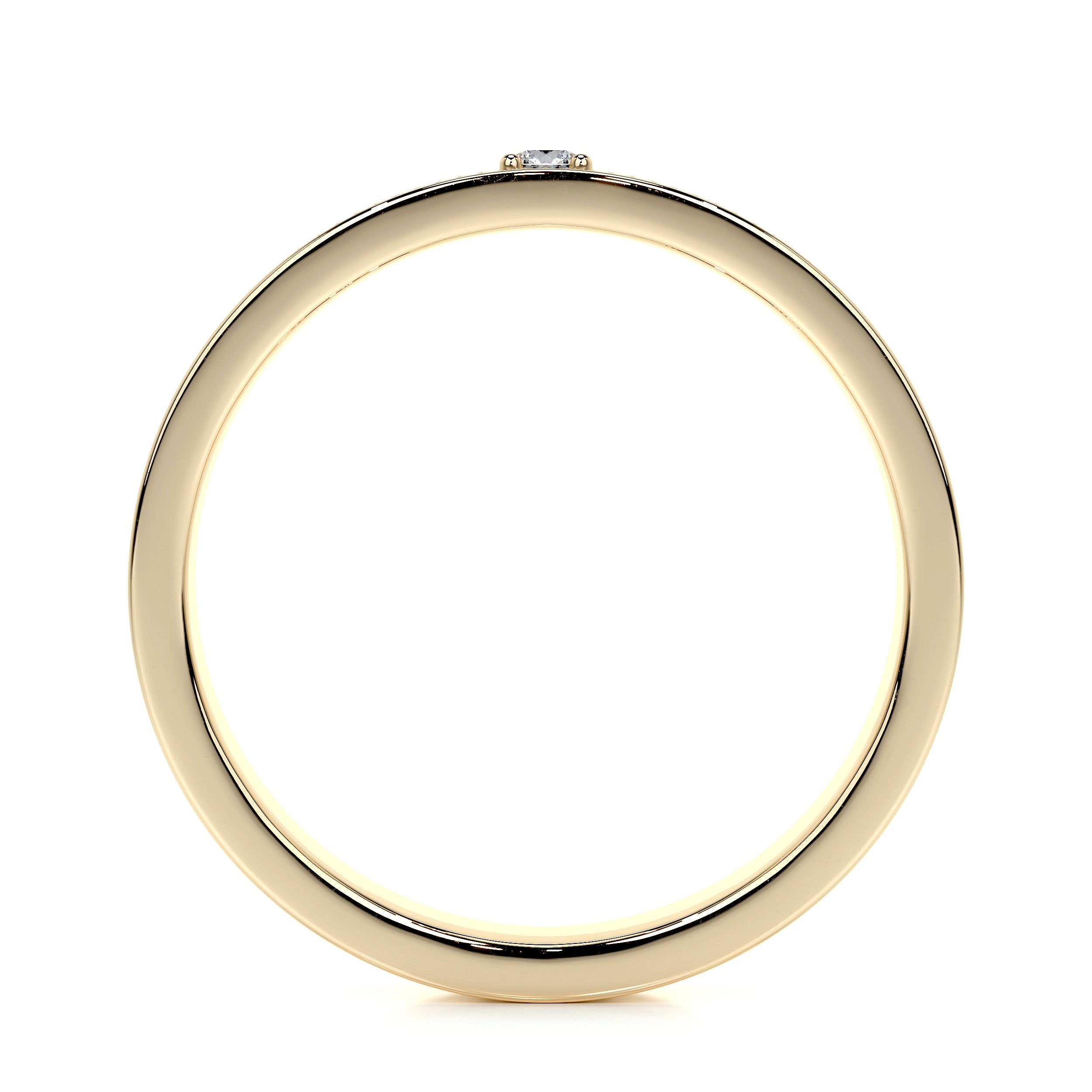 Sherry Lab Grown Diamond Wedding Ring   (0.02 Carat) -18K Yellow Gold